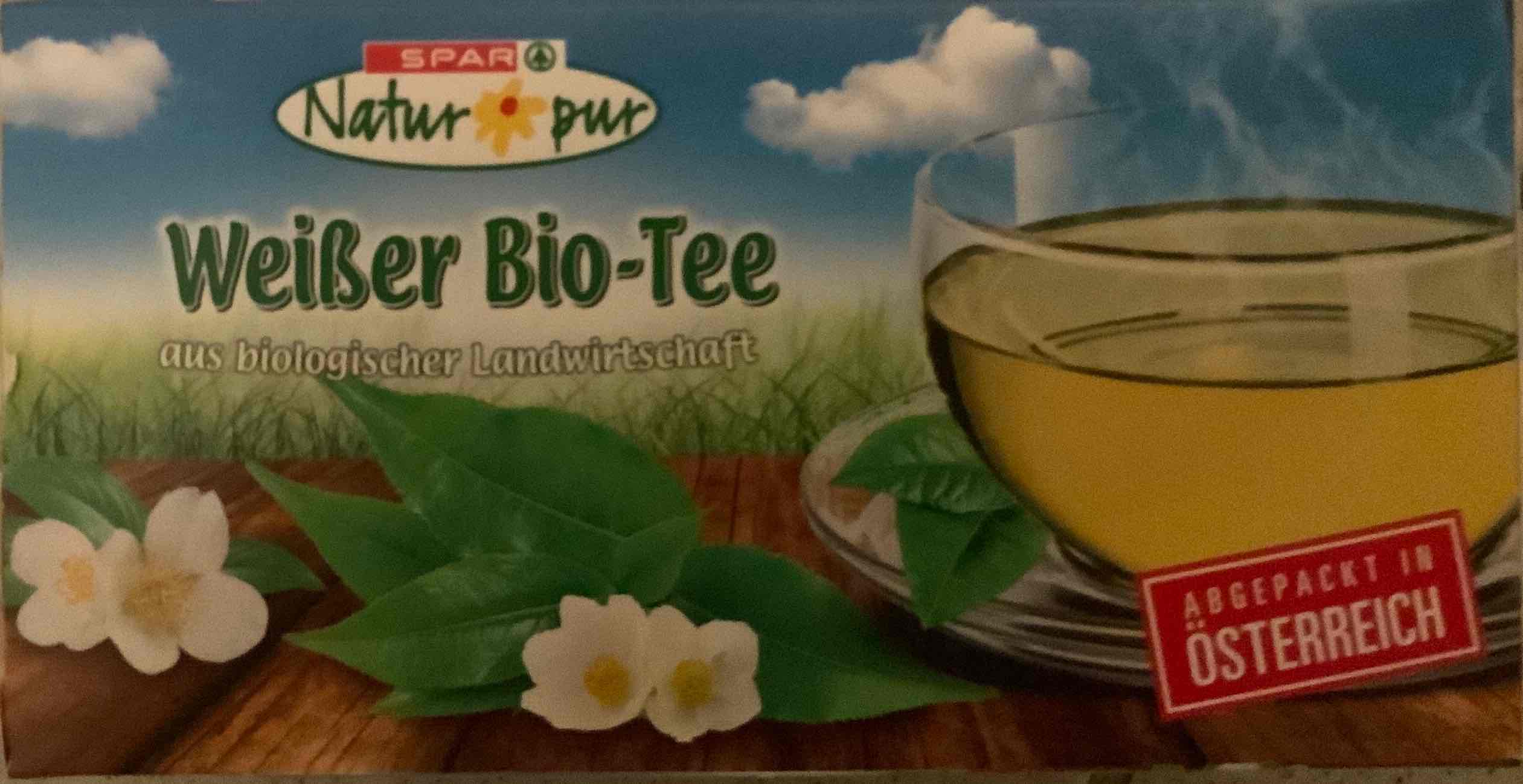 Weißer Bio-Tee