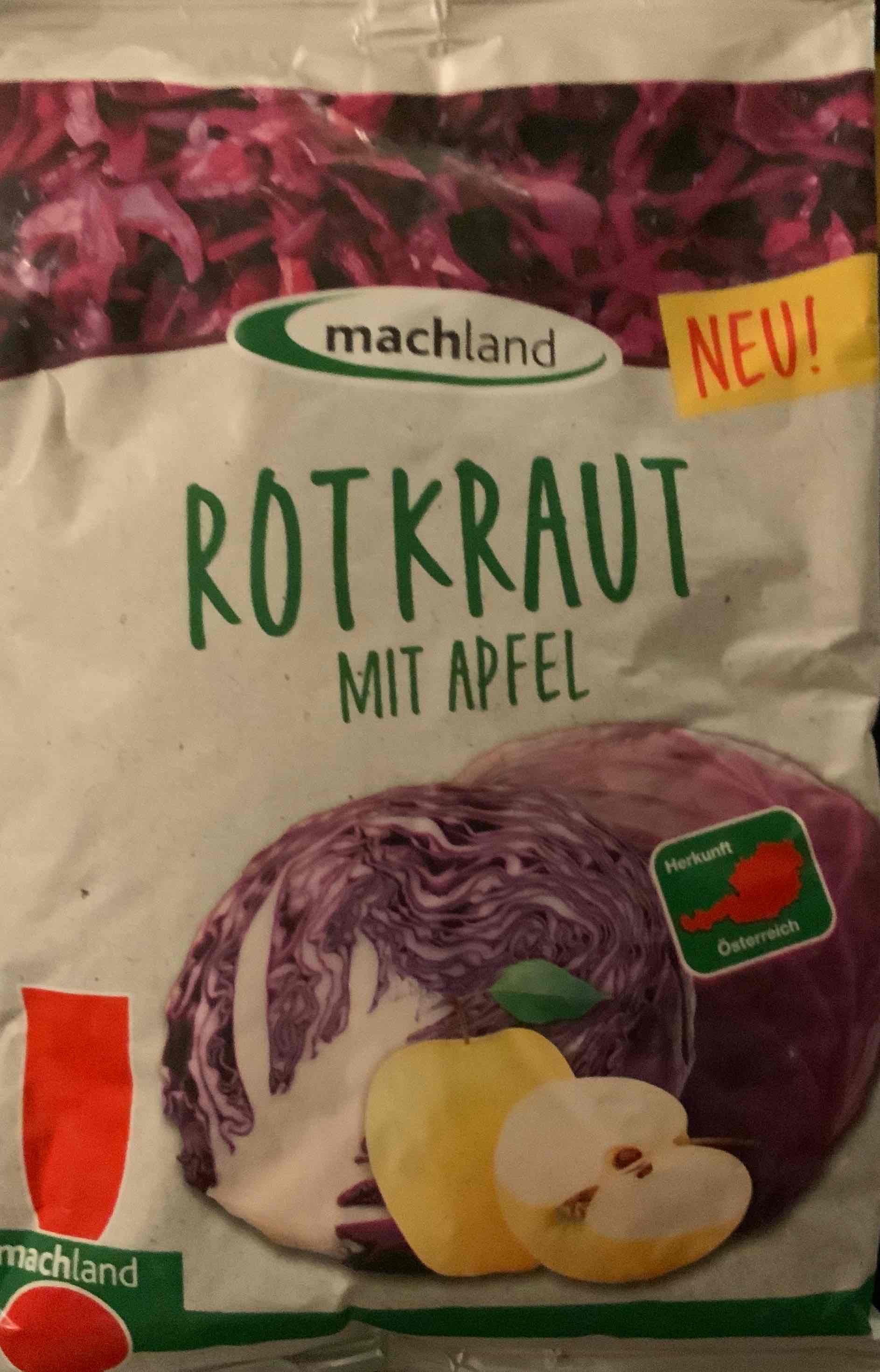 Rotkraut mit Apfel