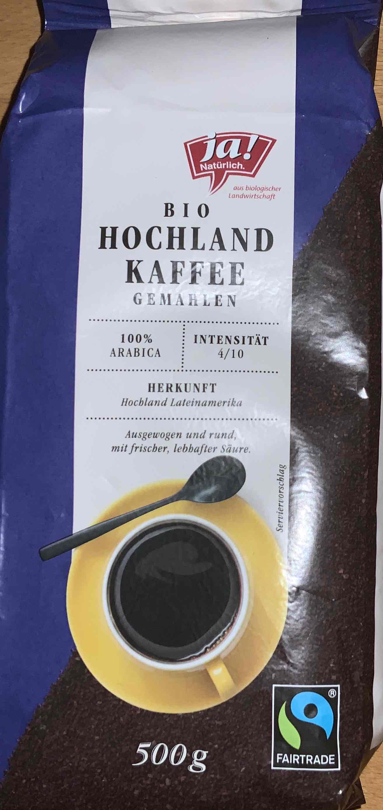 Bio Hochland Kaffee gemahlen