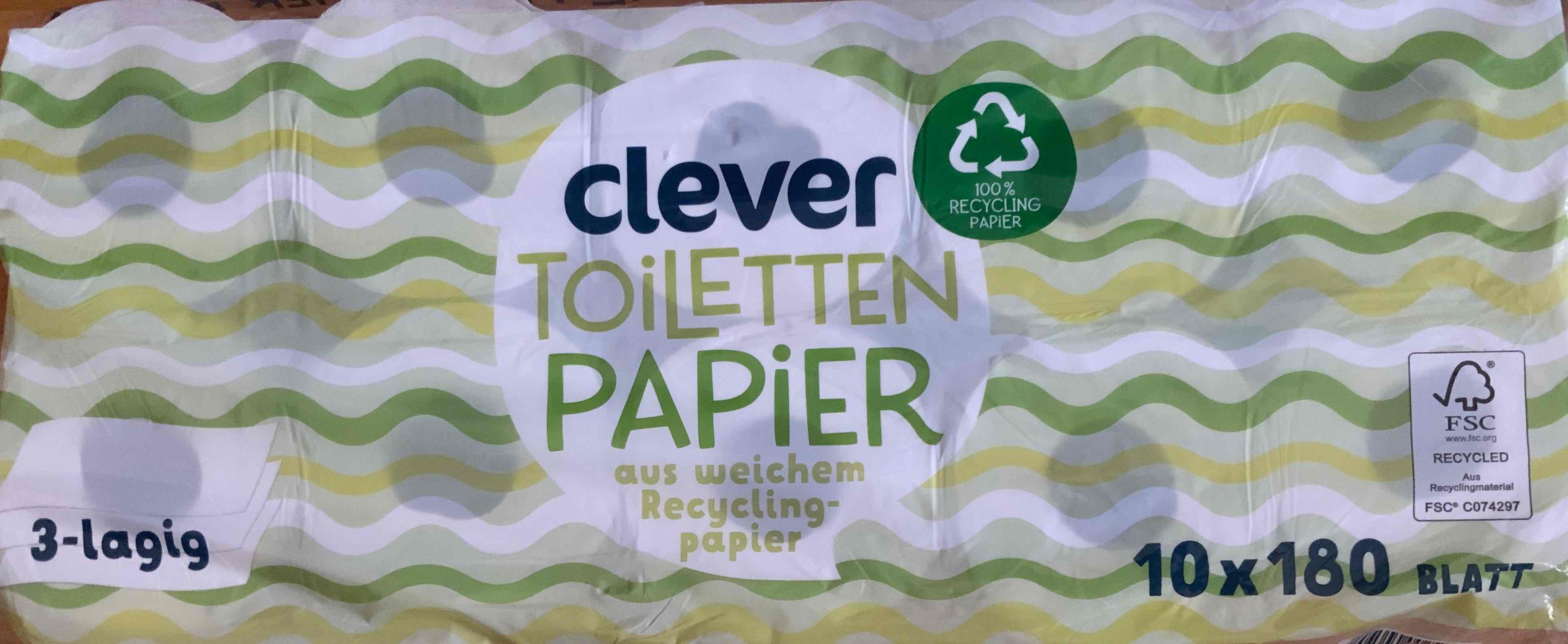 Toilettenpapier aus weichem Recyclingpapier