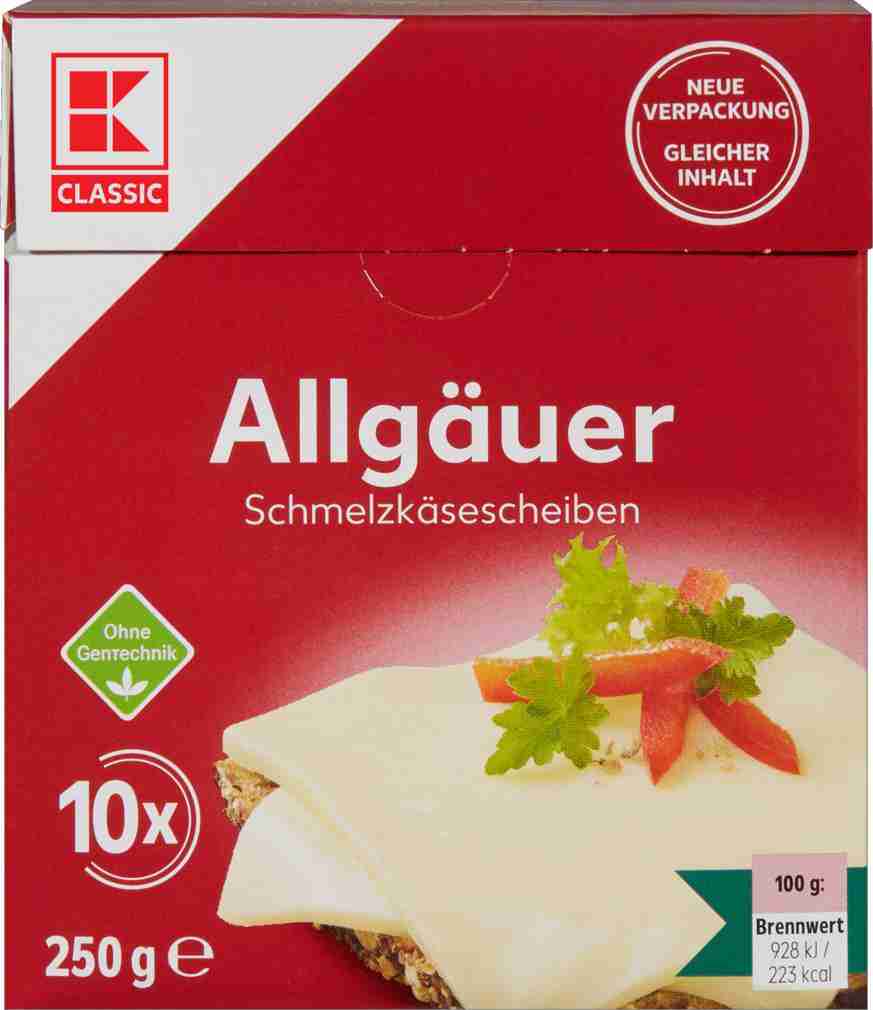 Allgäuer Schmelzkäsescheiben
