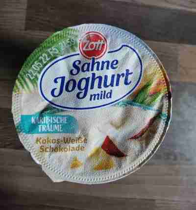 Sahne Joghurt mild, Karibische Träume - Kokos-Weié Schokolade