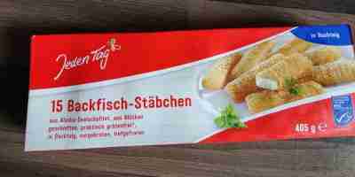 15 Backfisch-Stäbchen im Backteig