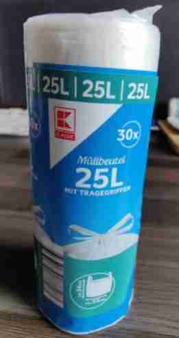 Müllbeutel 25L mit Tragegriffen 30x