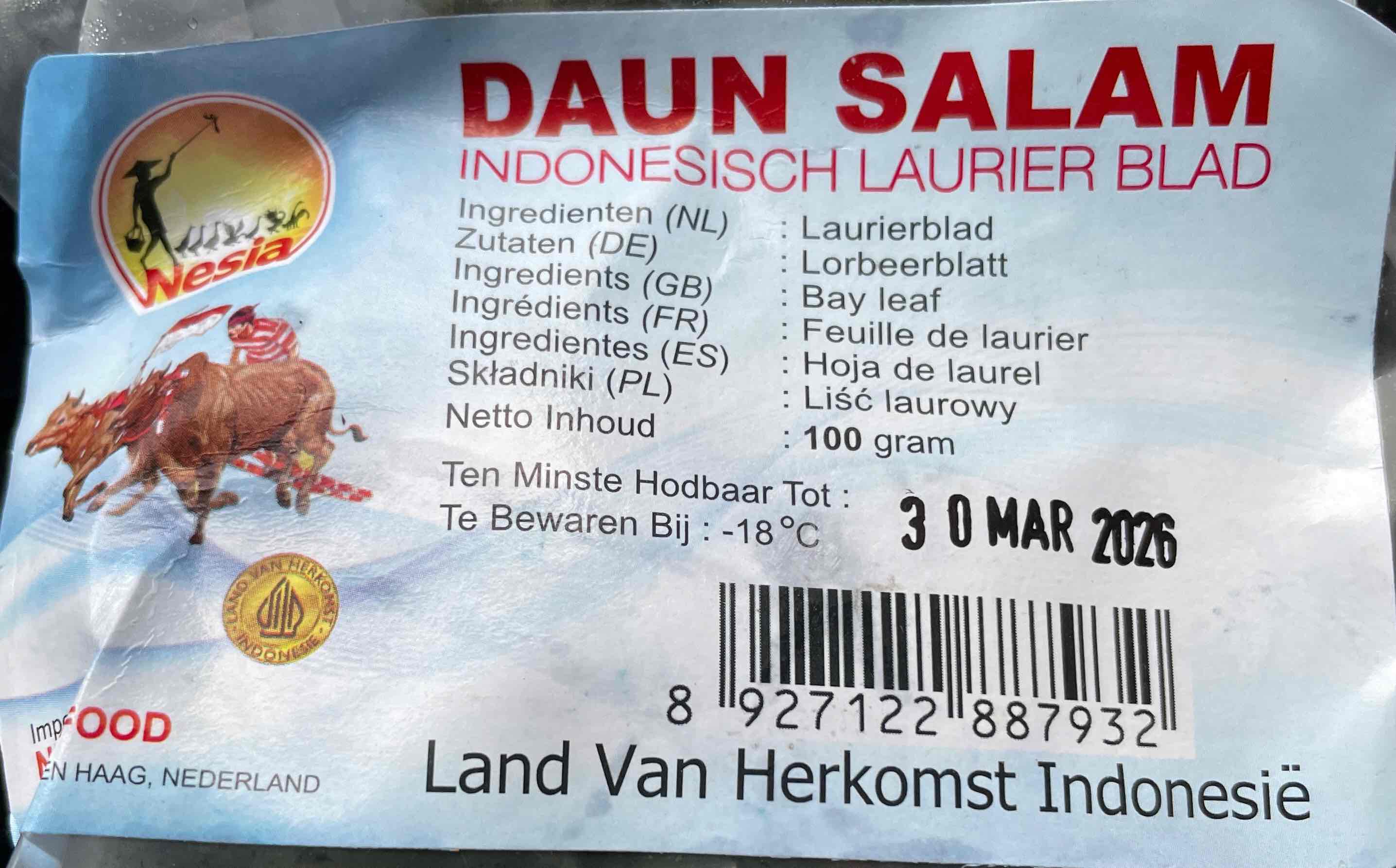 Daun Salam )laurierblad