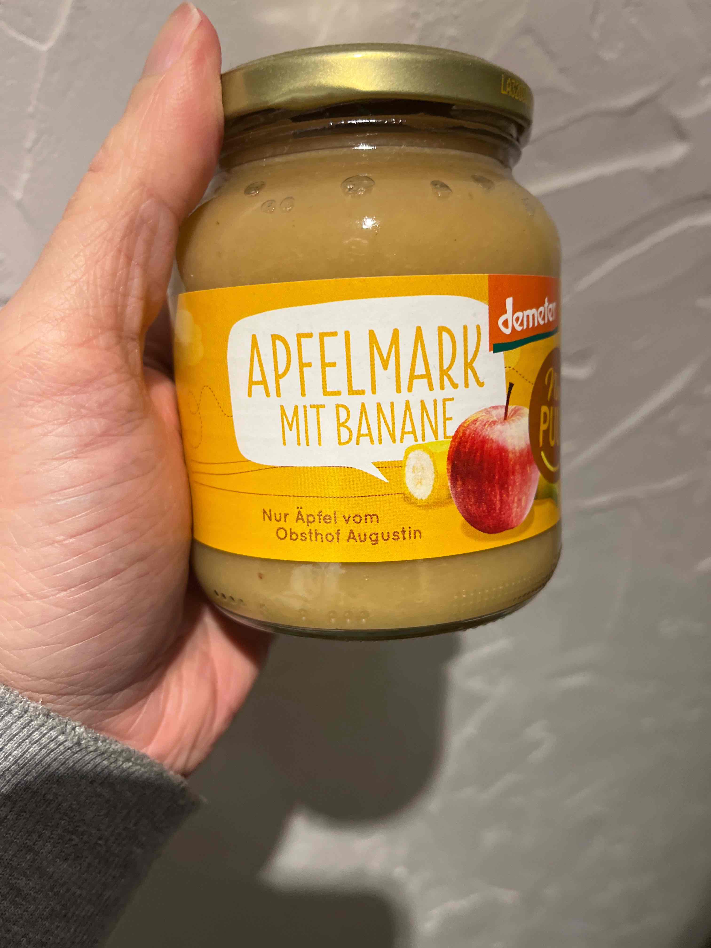 Apfelmark mit Banane