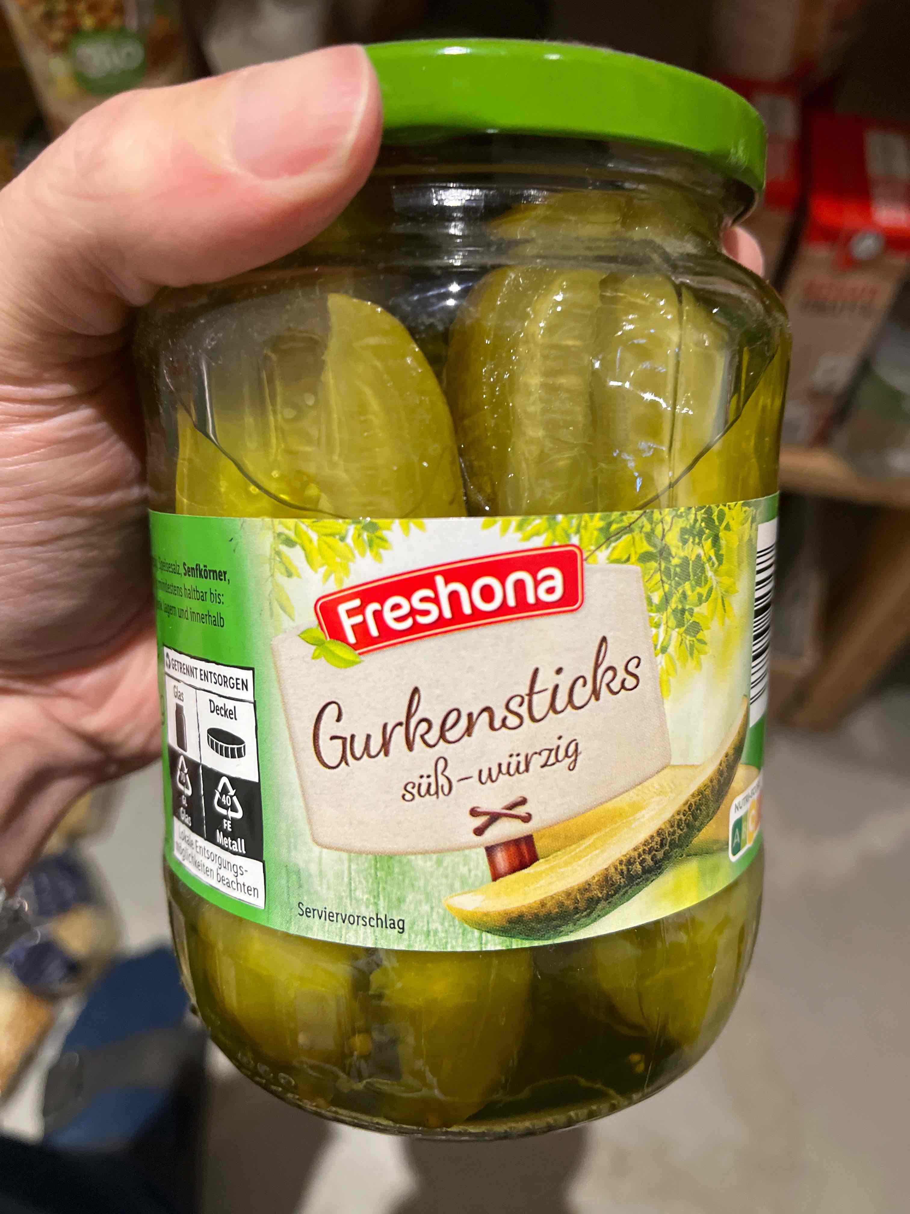 Gurkensticks süß würzig