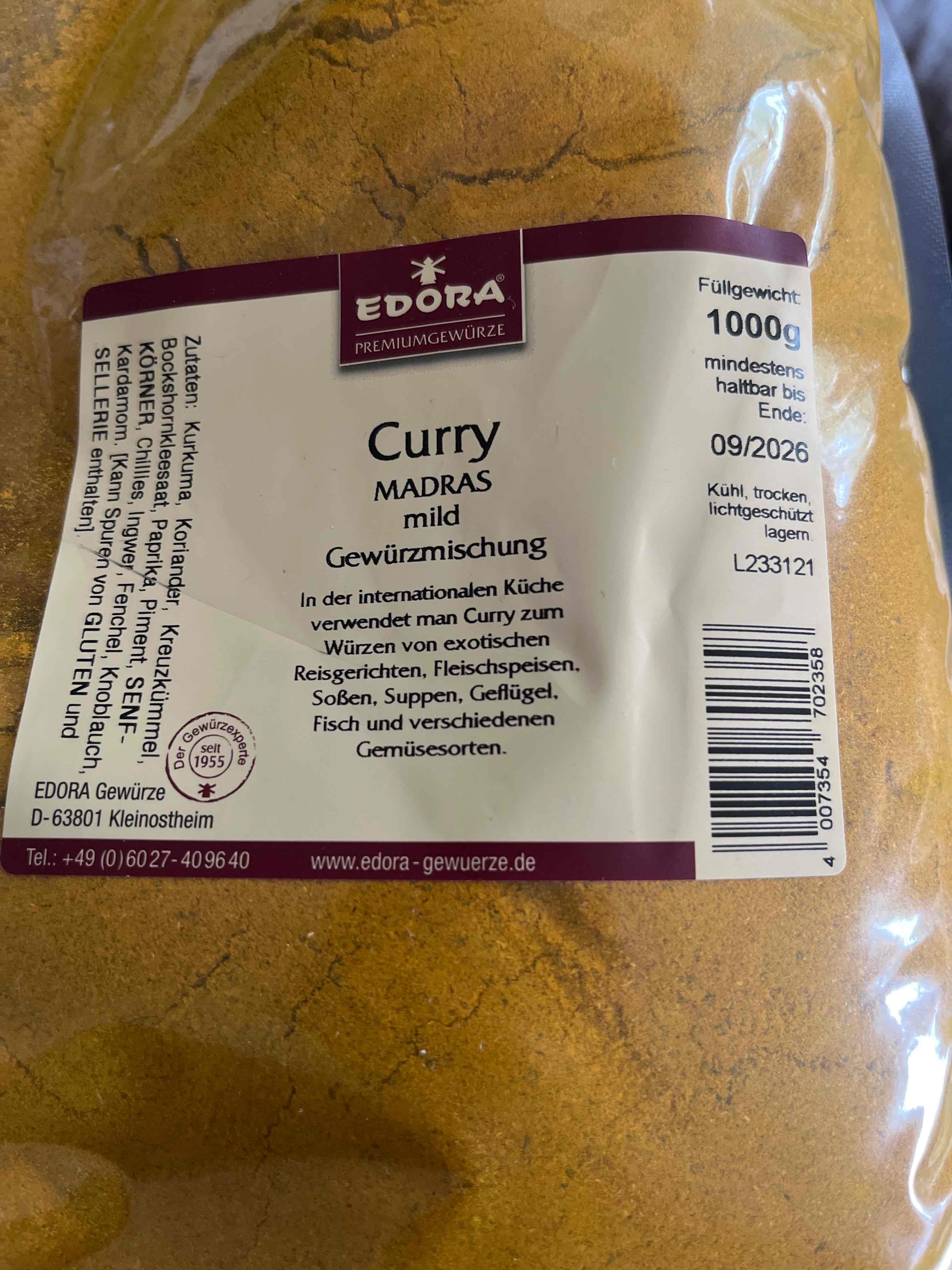 Curry Madras mild