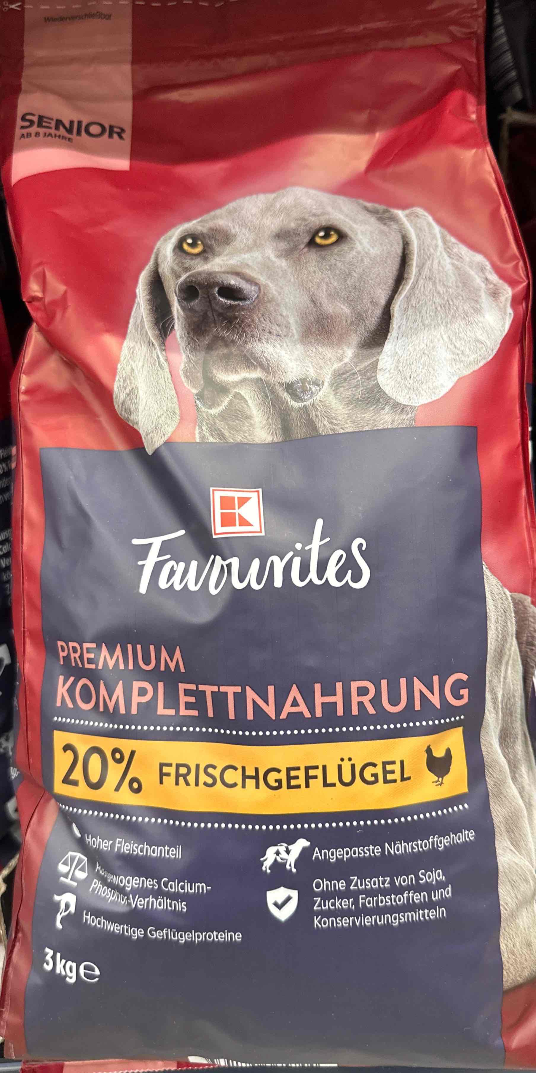 Hundefutter Senior