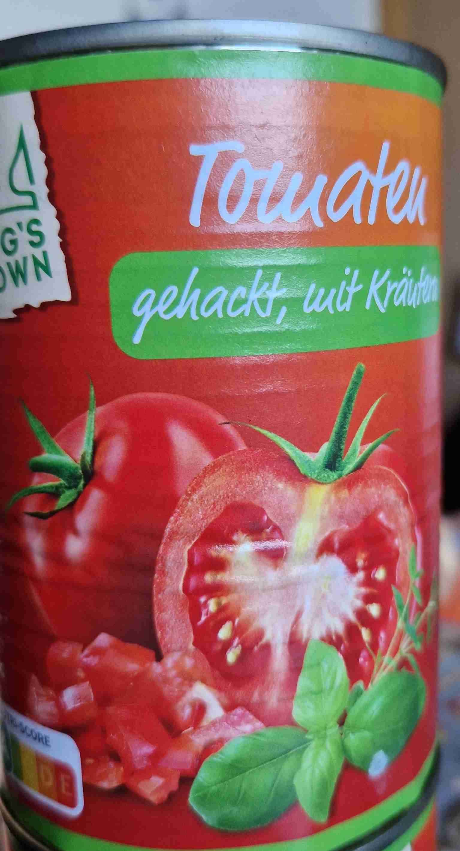 Tomaten gehackt, mit Kräutern