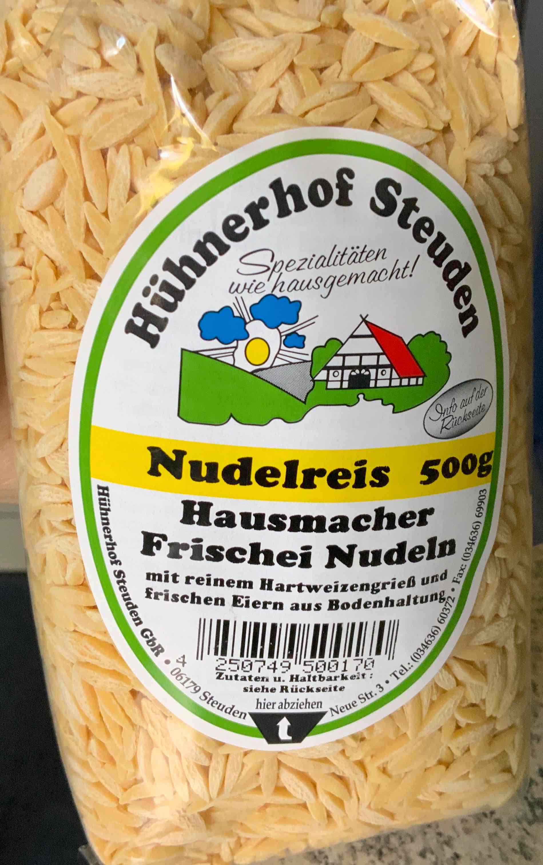 Nudelreis Hausmacher Frischei Nudeln