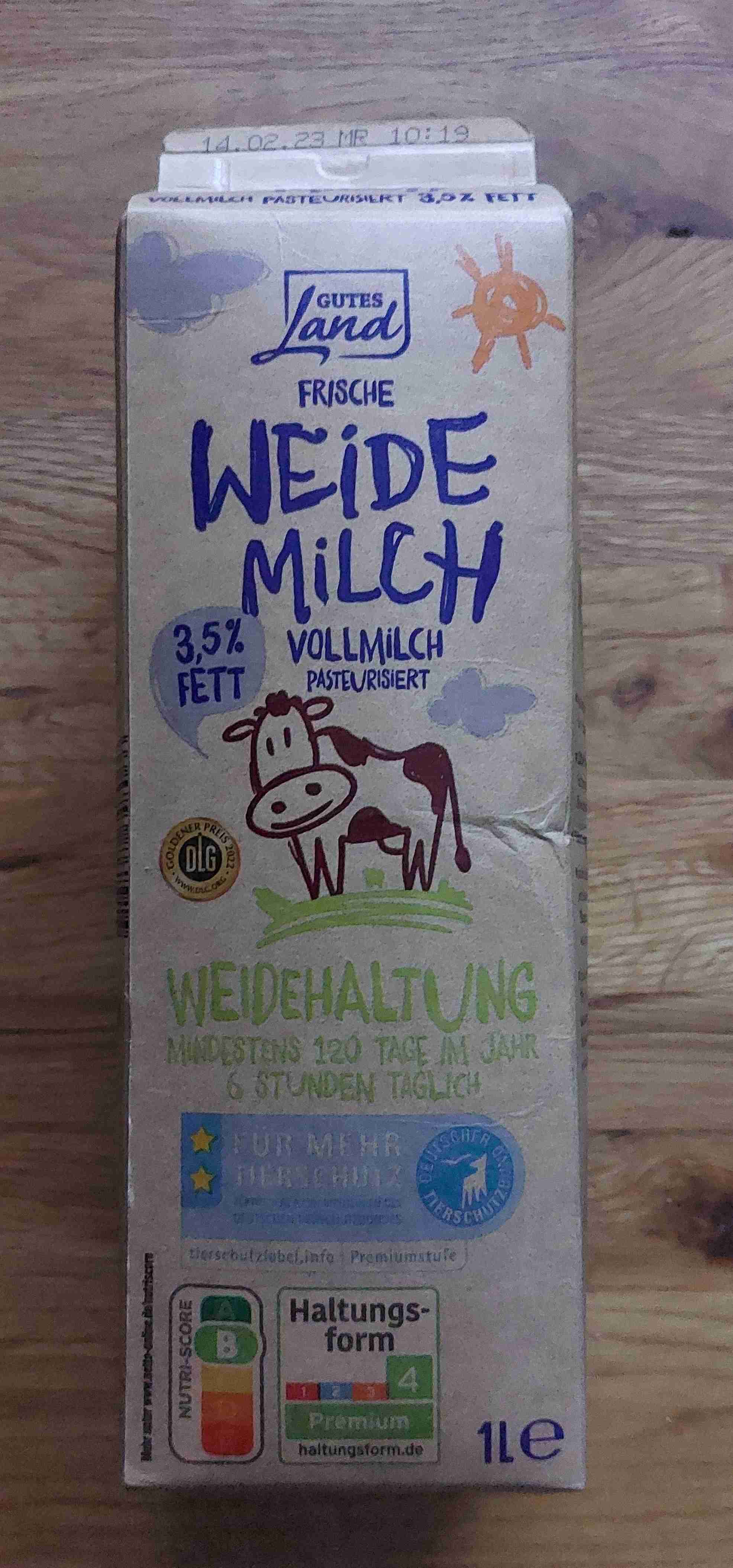 Frische Weidemilch