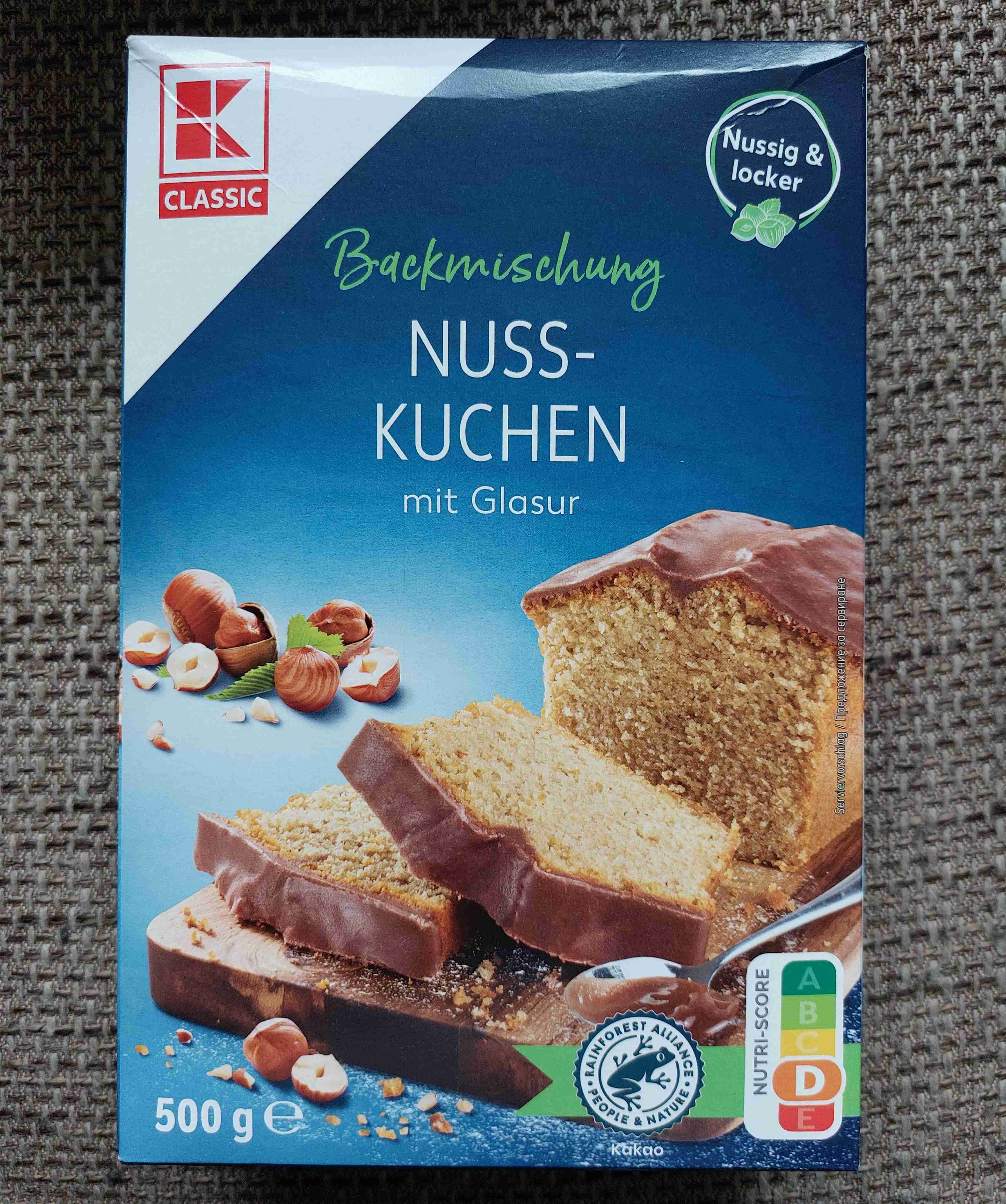 Backmischung Nusskuchen