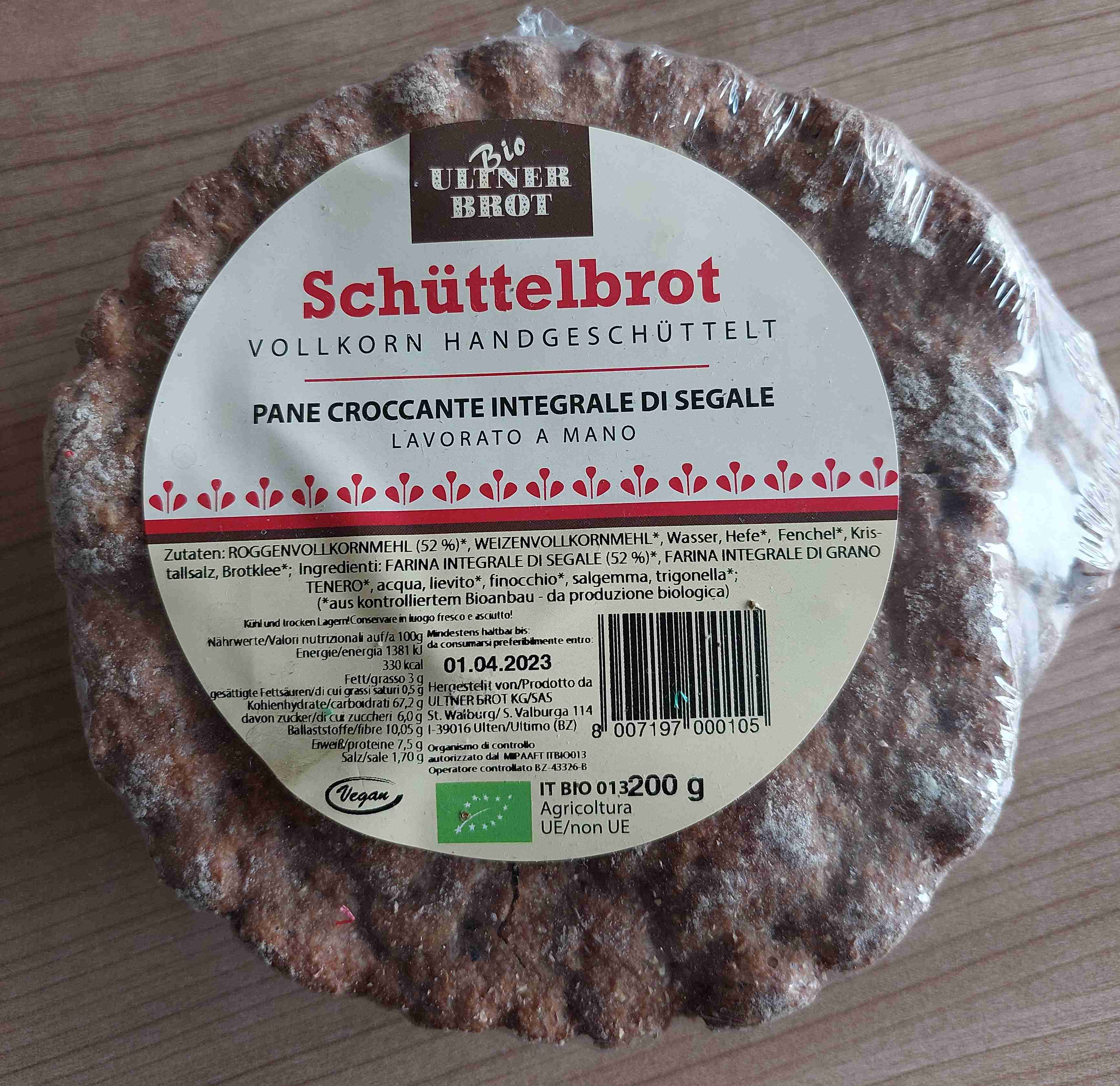 Vollkorn Schüttelbrot