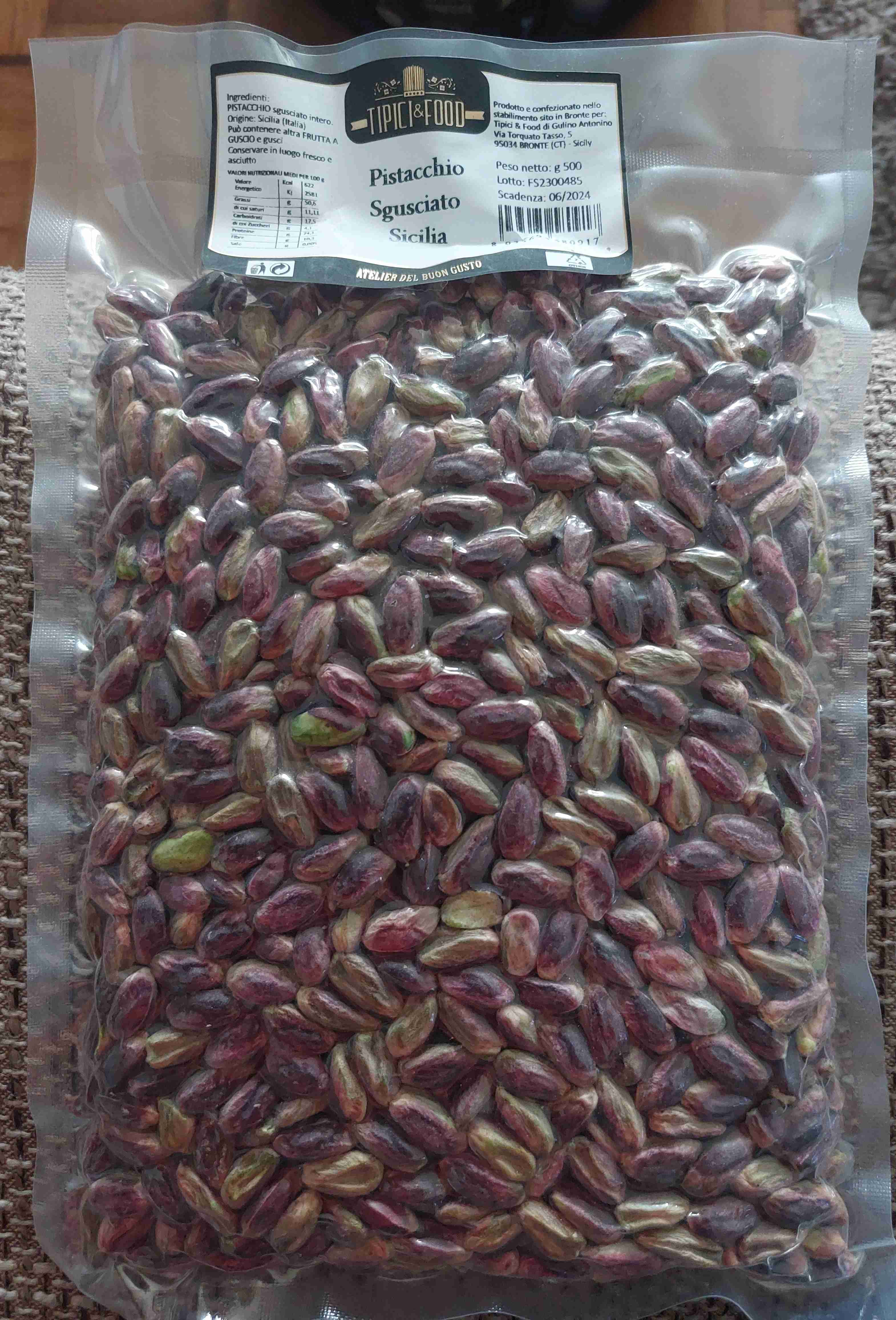 Pistacchio Sgusciato Sicilia 