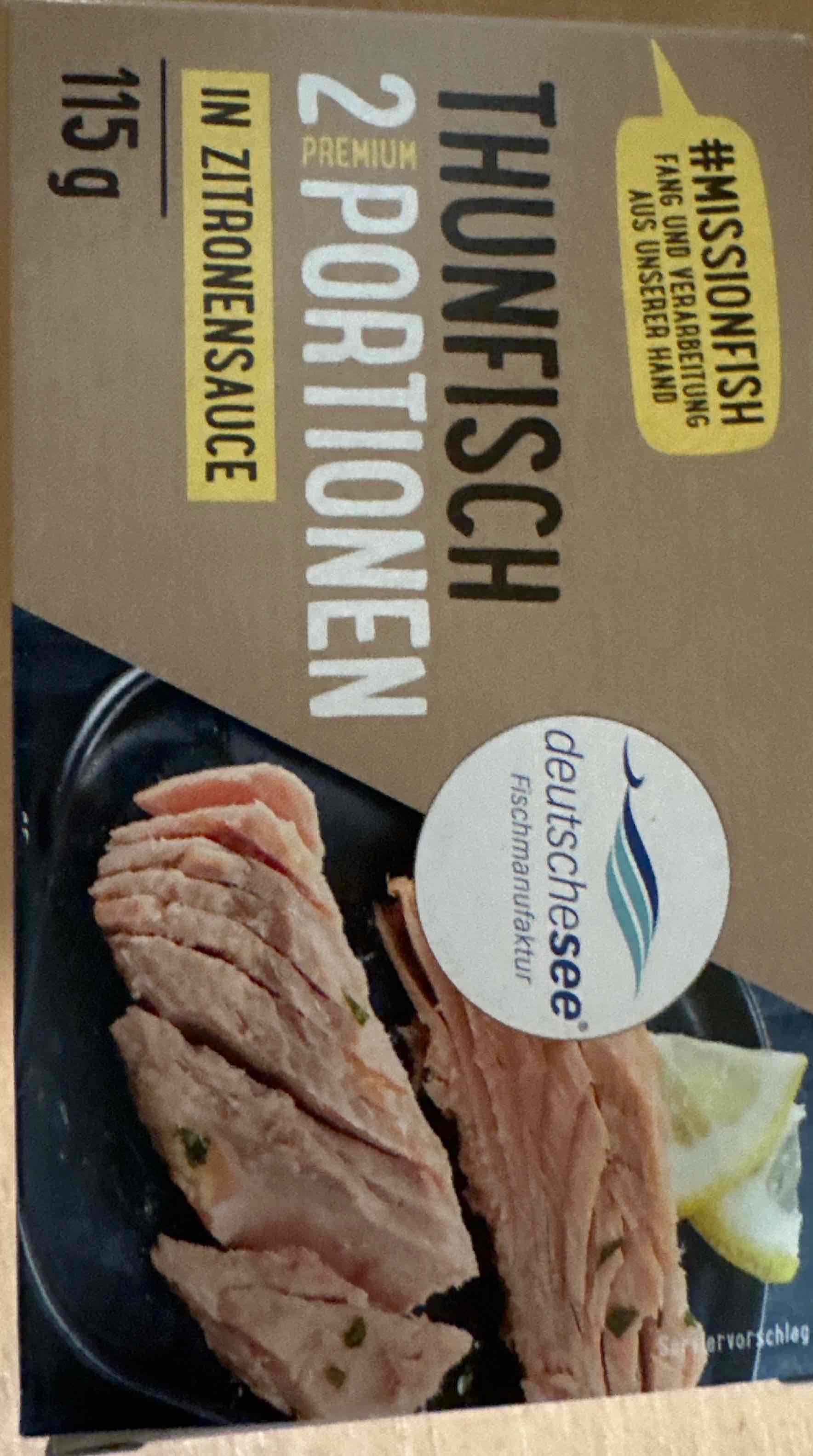 Thunfisch in Zitronensoße