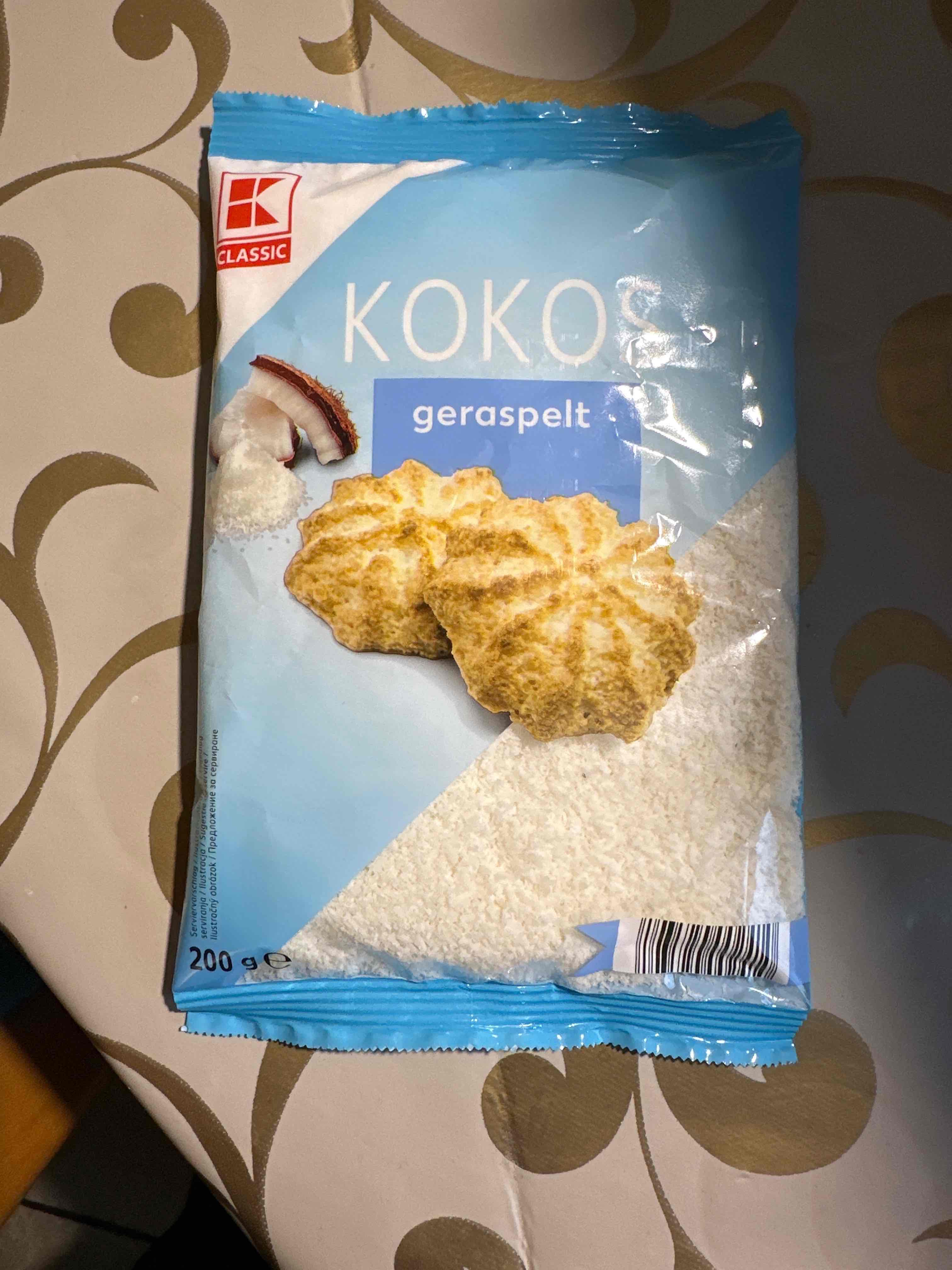 Kokos geradpelt