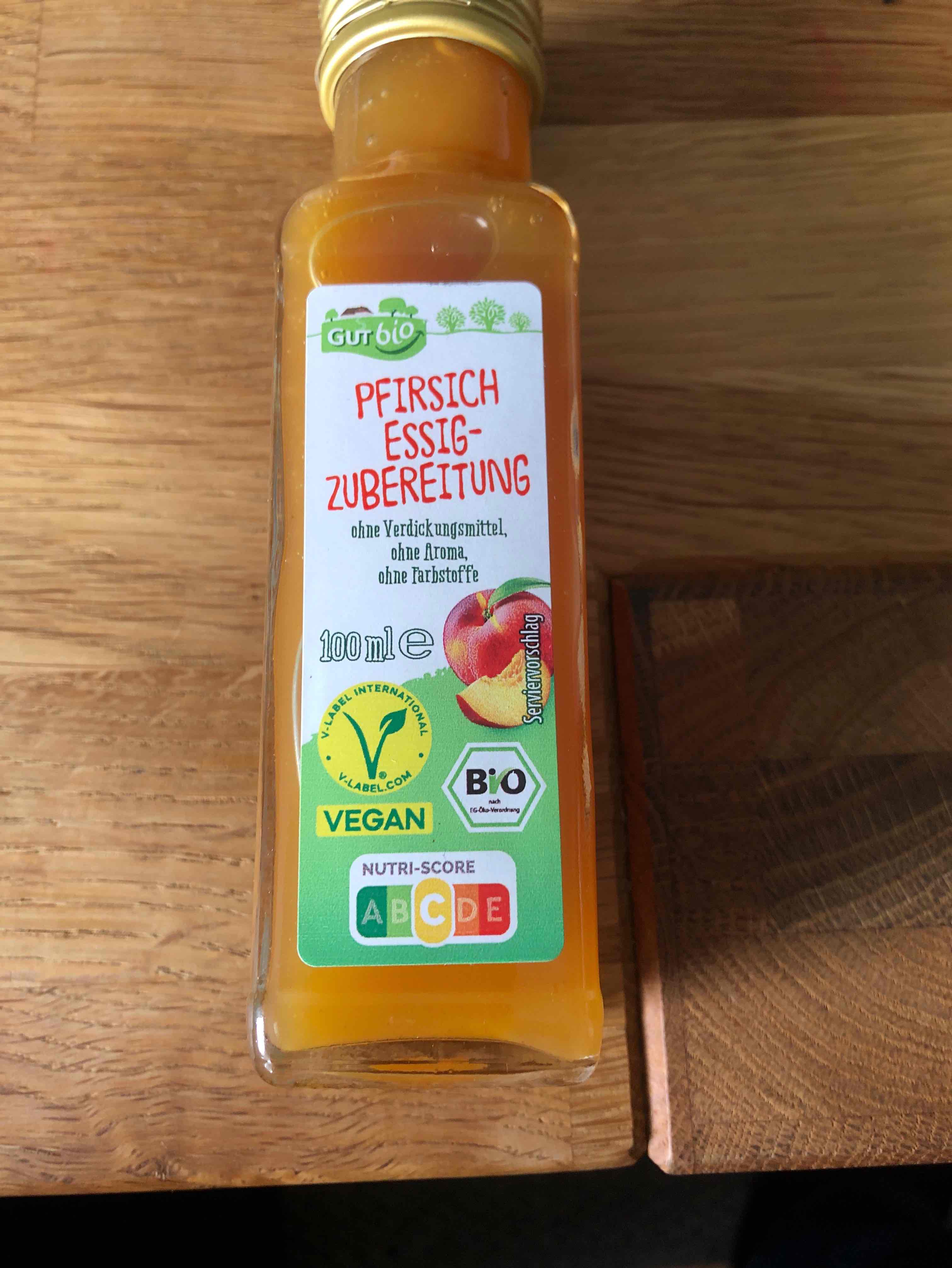 Pfirsich-Essig-Zubereitung
