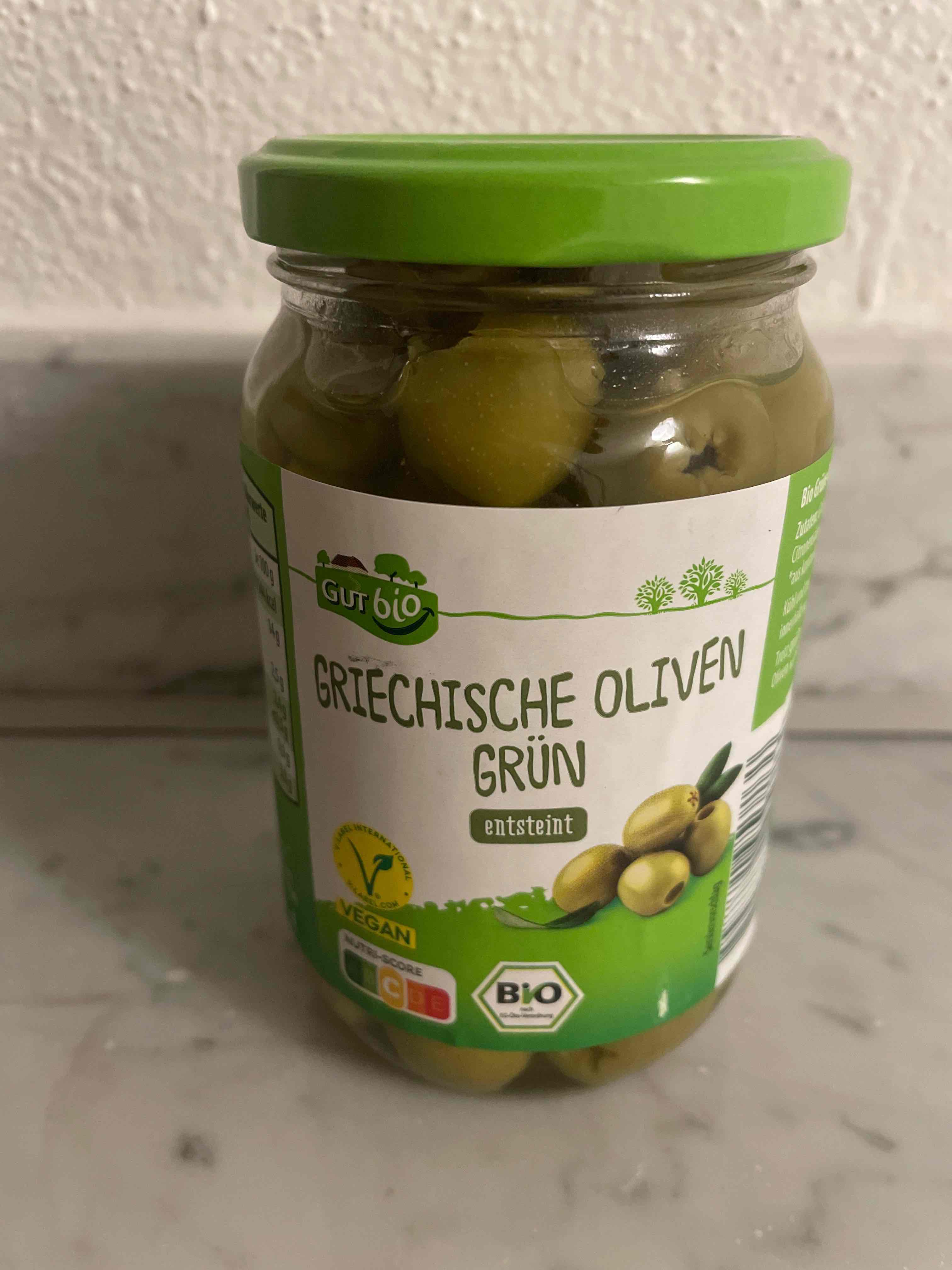 Griechische Oliven grün