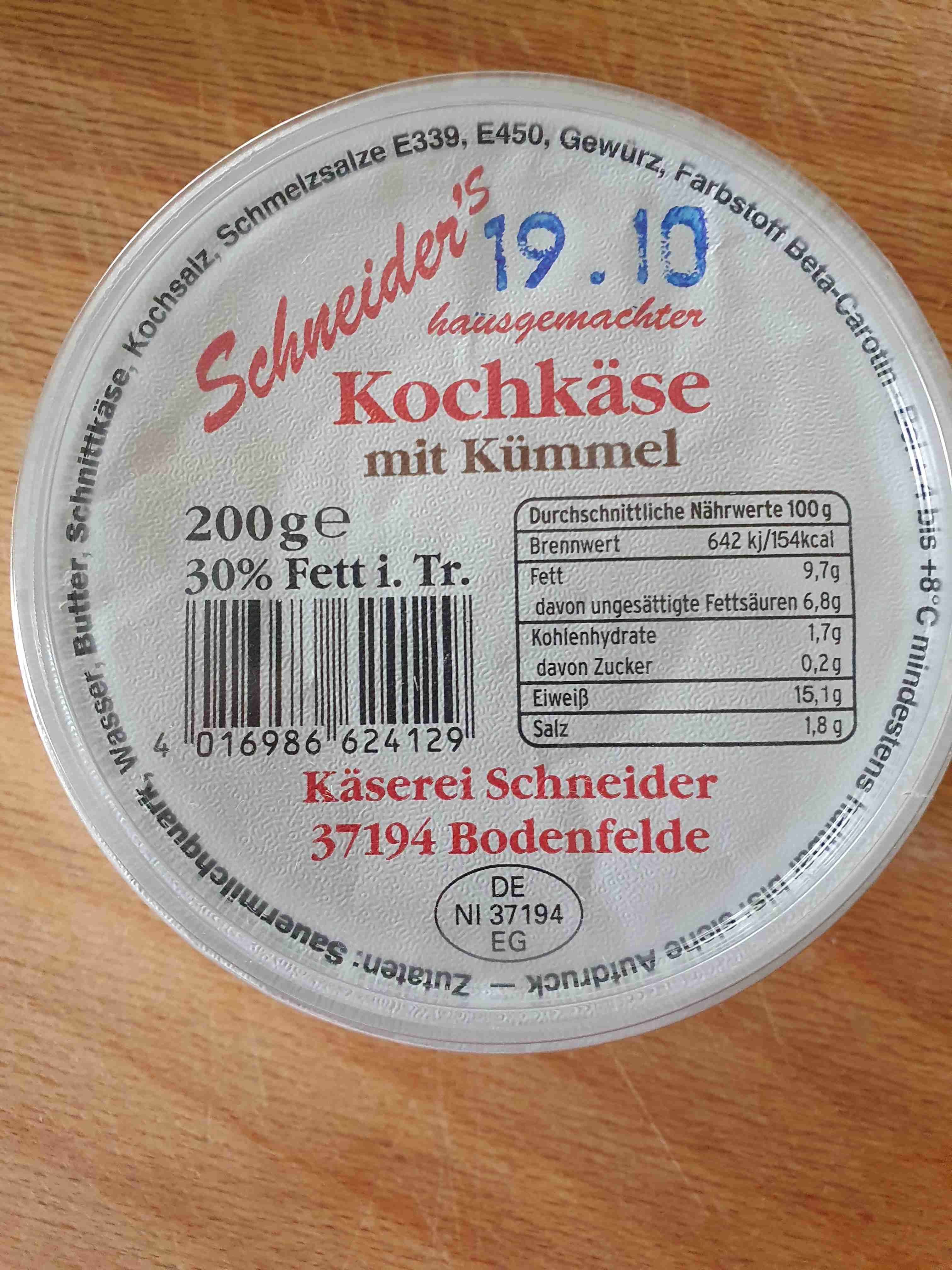 Kochkäse mit Kümmel
