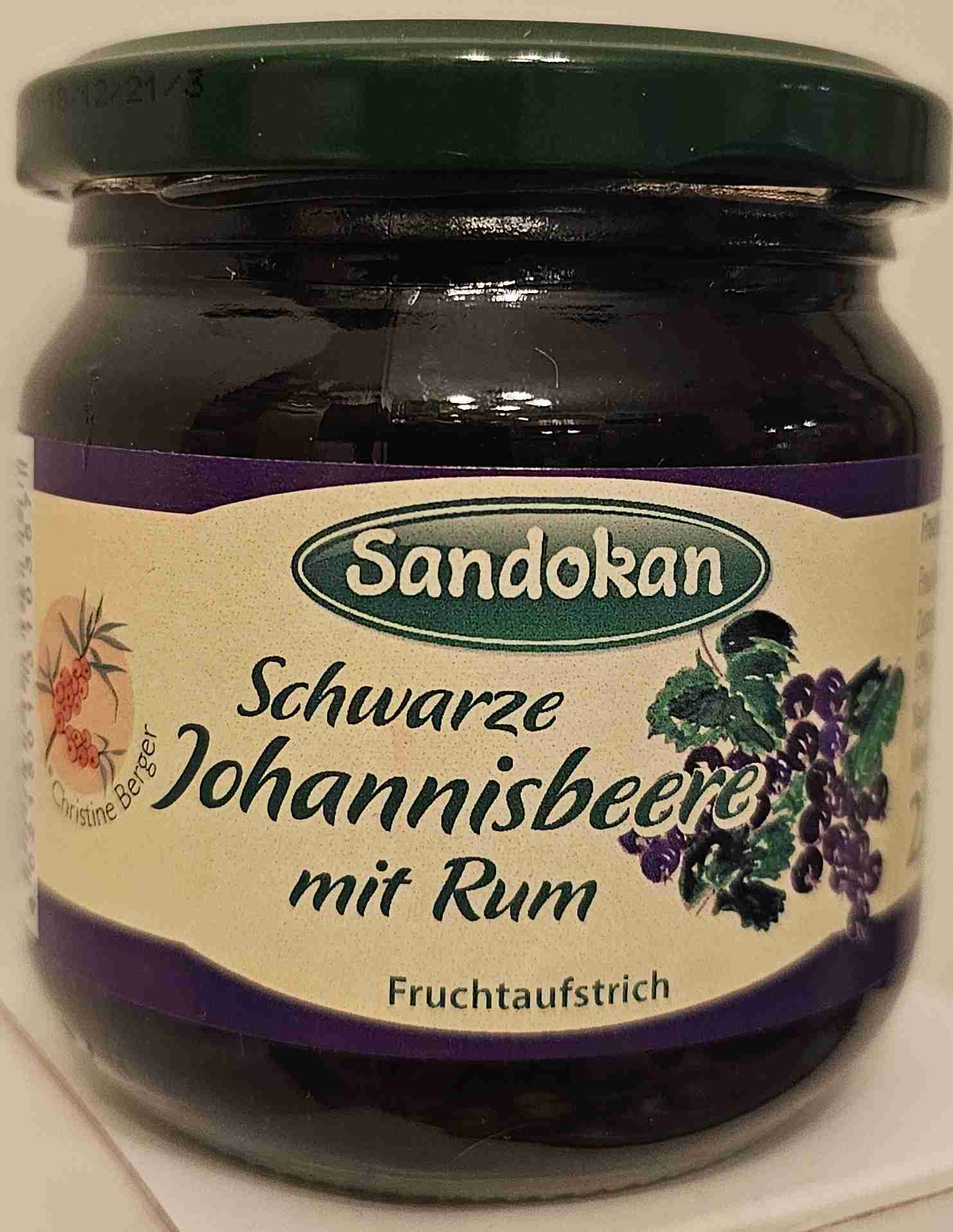Schwarze Johannesbeere mit Rum