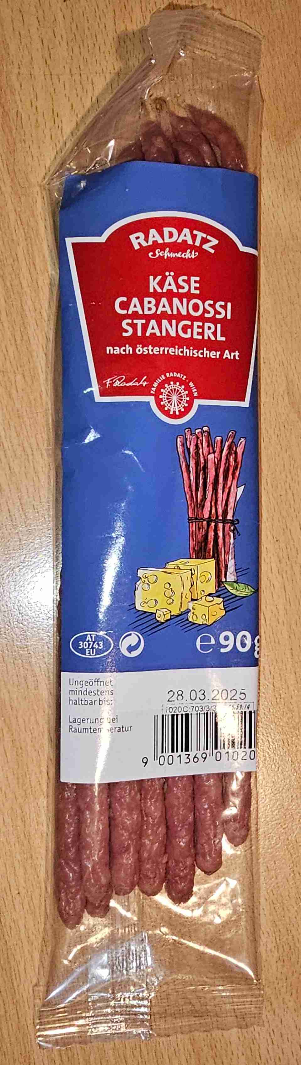 Käse Cabanossi Stangerl