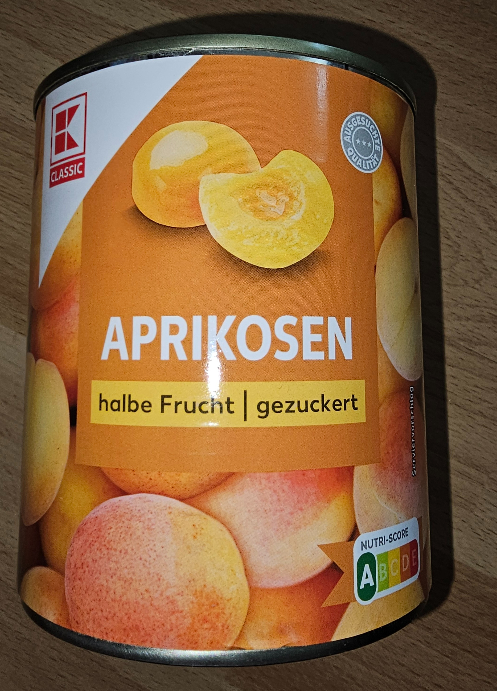 Aprikosen halbe Frucht