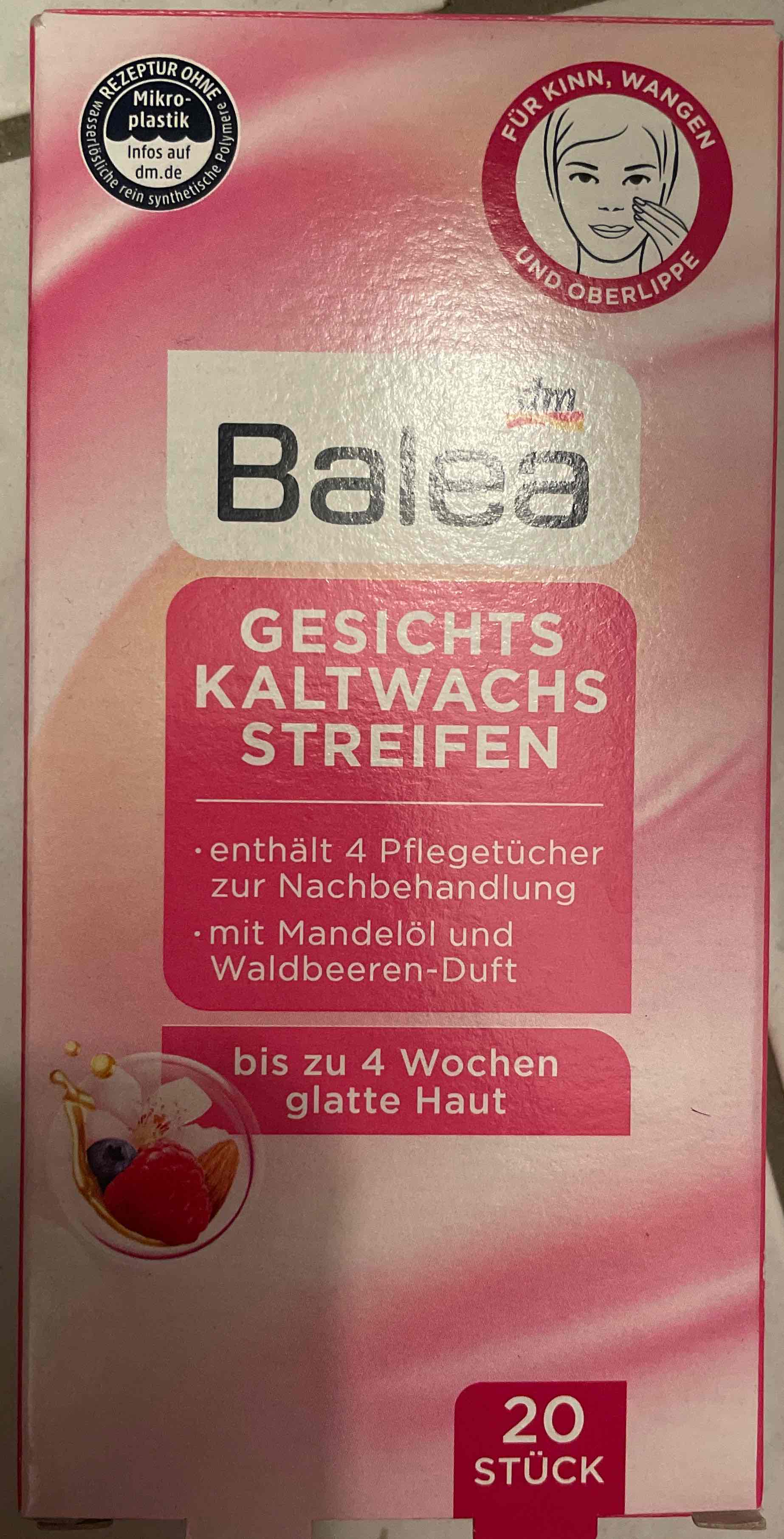 Gesichtskaltwachsstreifen
