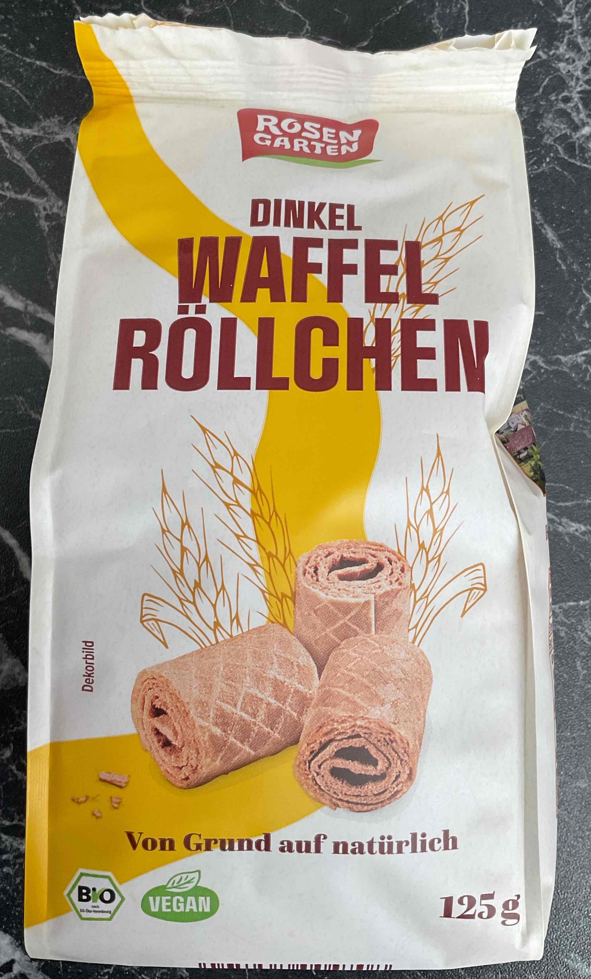 Dinkel Waffelröllchen