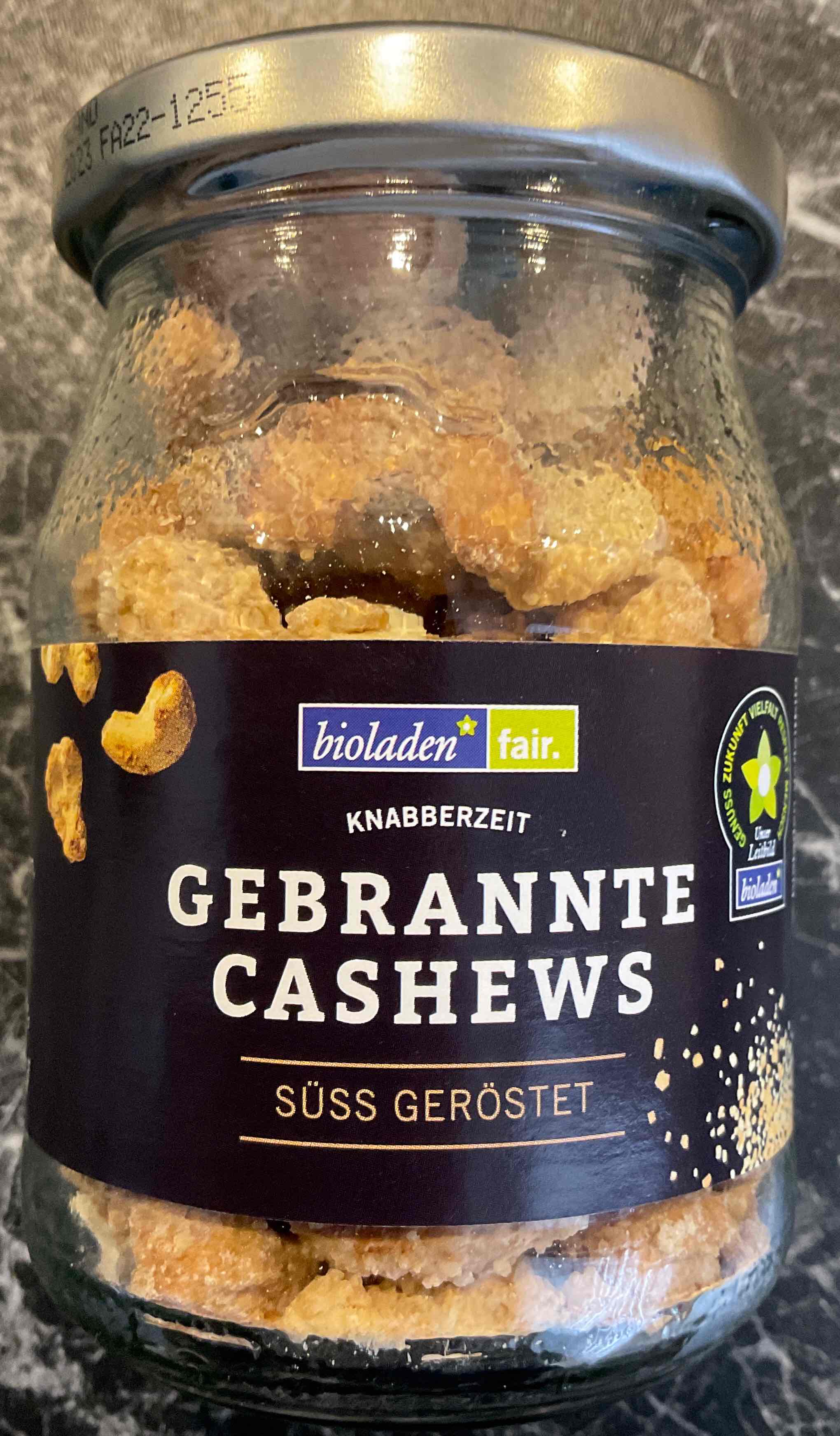 Gebrannte Cashews süß geröstet