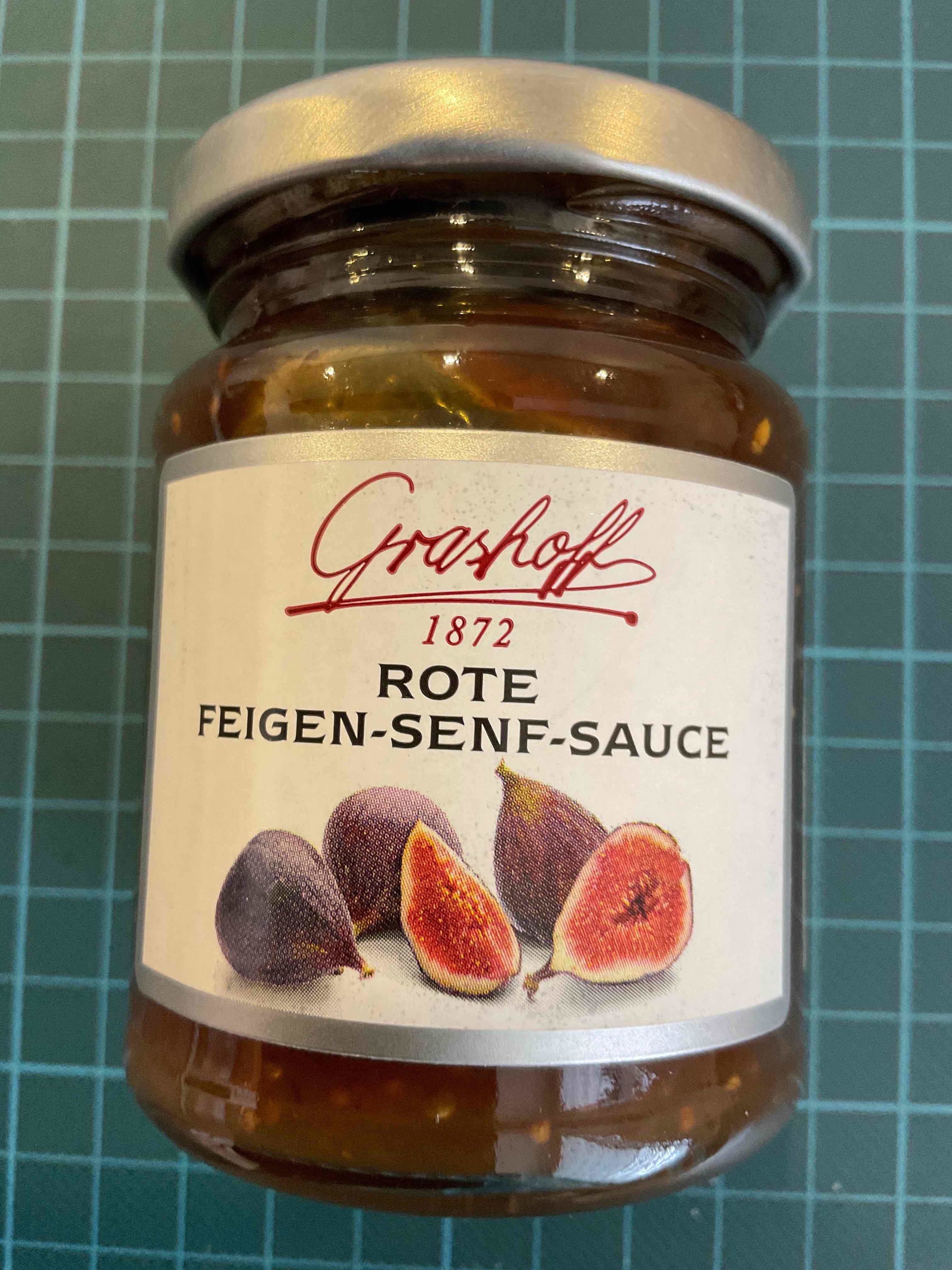 Rote Feigen-Senf-Soße