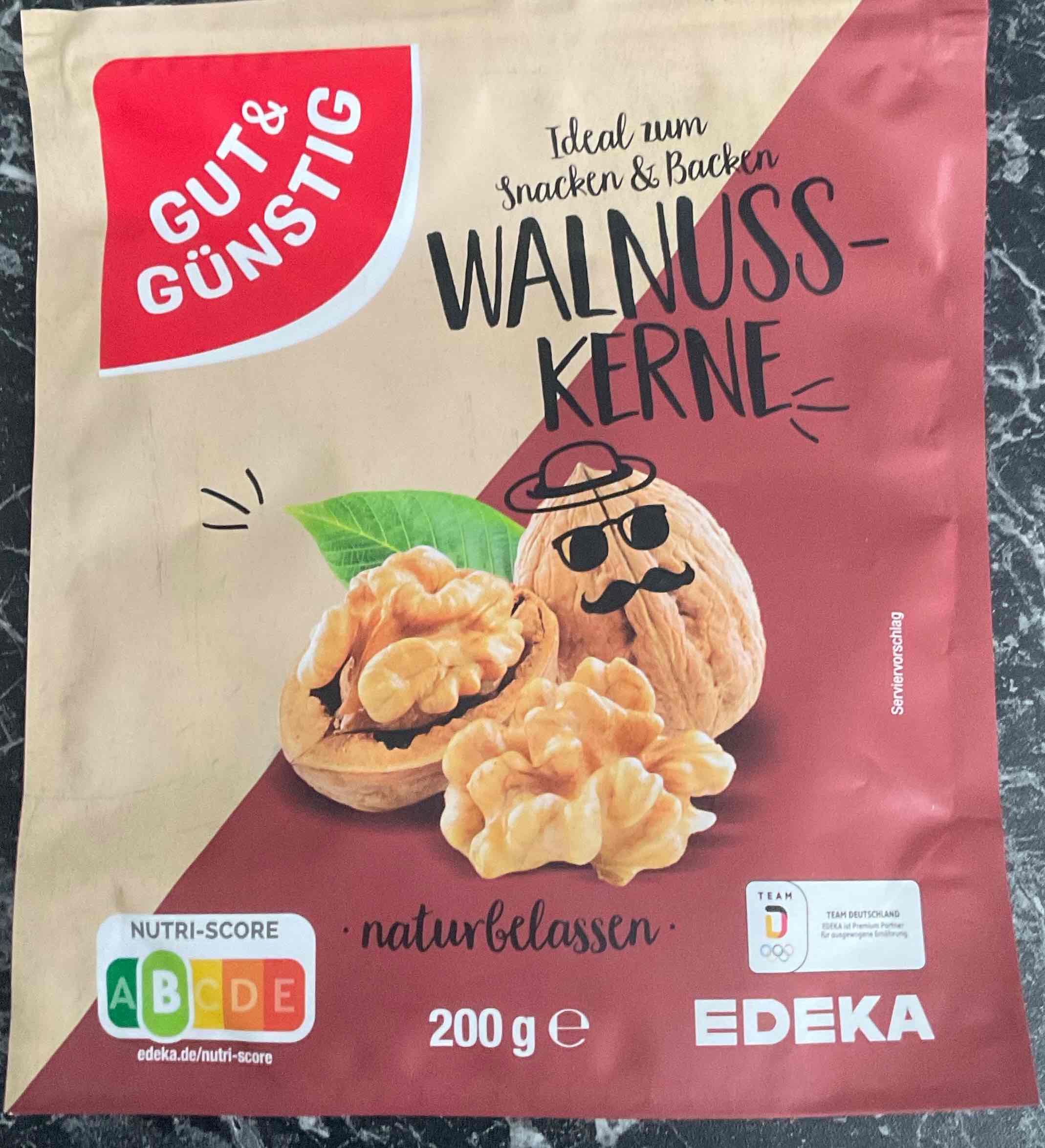 Walnusskerne naturbelassen