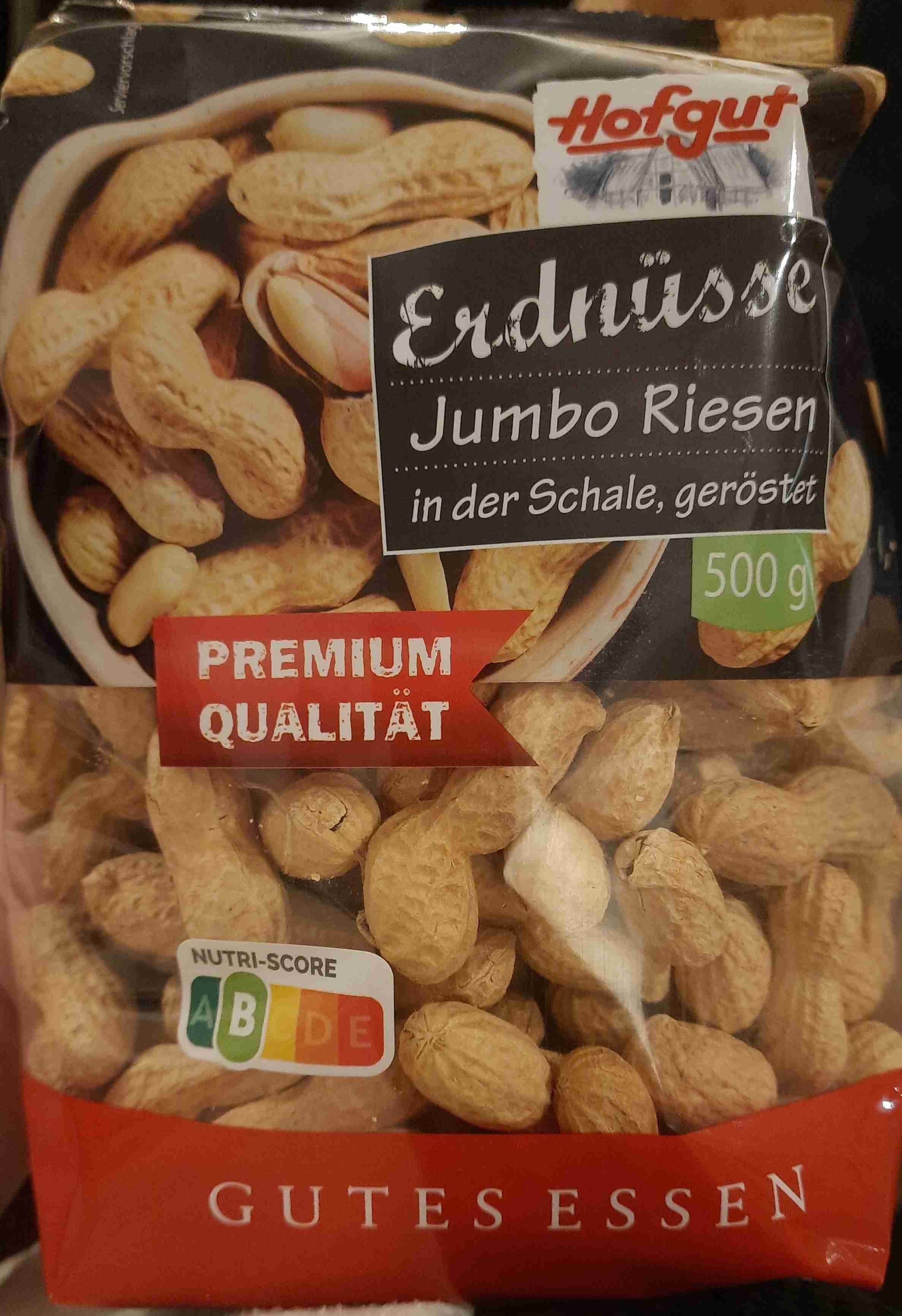 Erdnüsse Jumbo Riesen, in der Schale, geröstet 