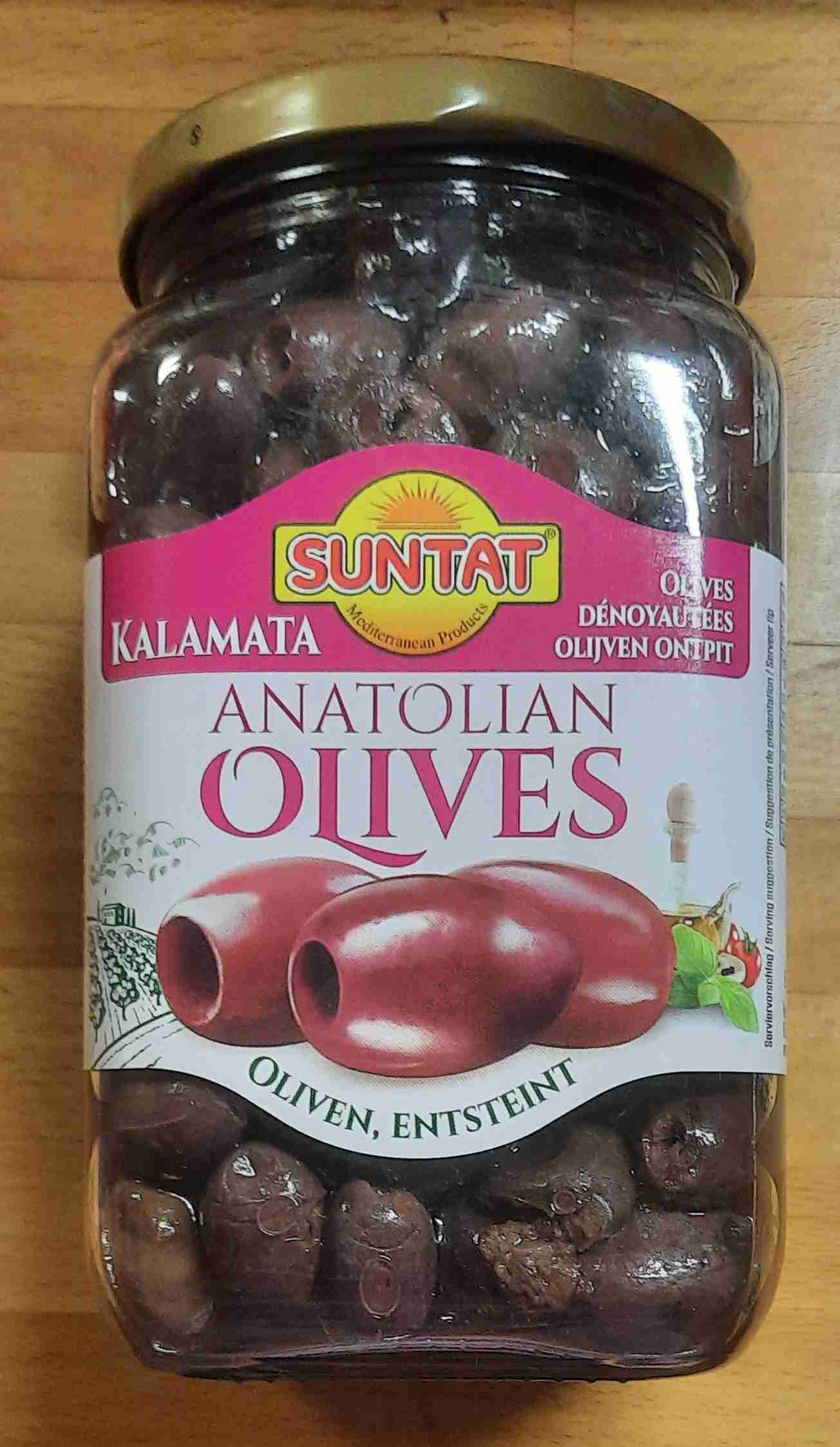 Anatolische Kalamata Oliven entsteint