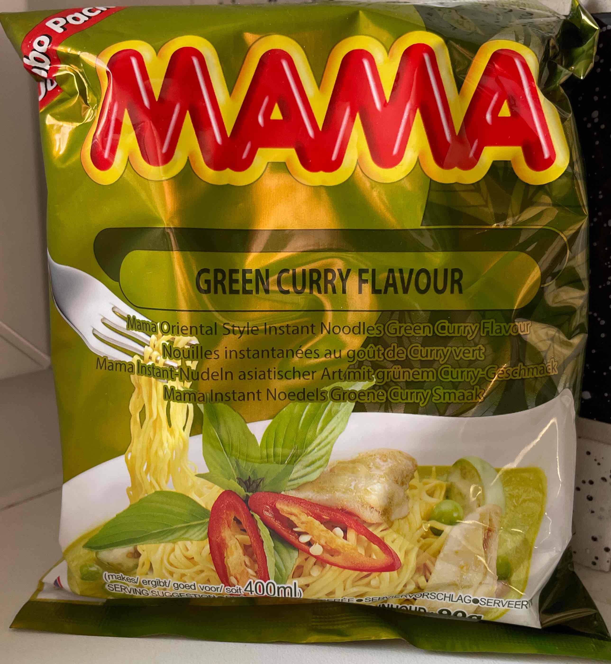 Green Curry Flavour Instant Noodle Soup
