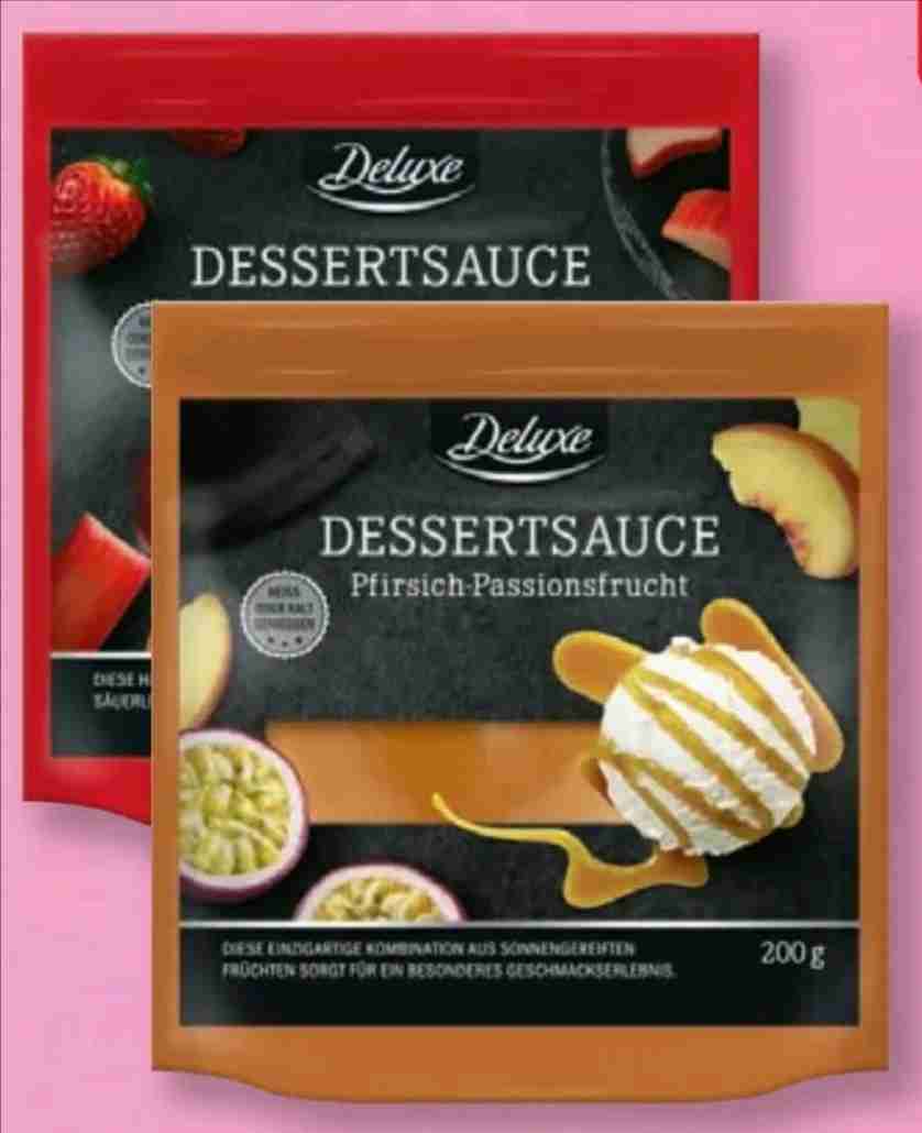 Dessertsauce Pfirsich-Passionsfrucht