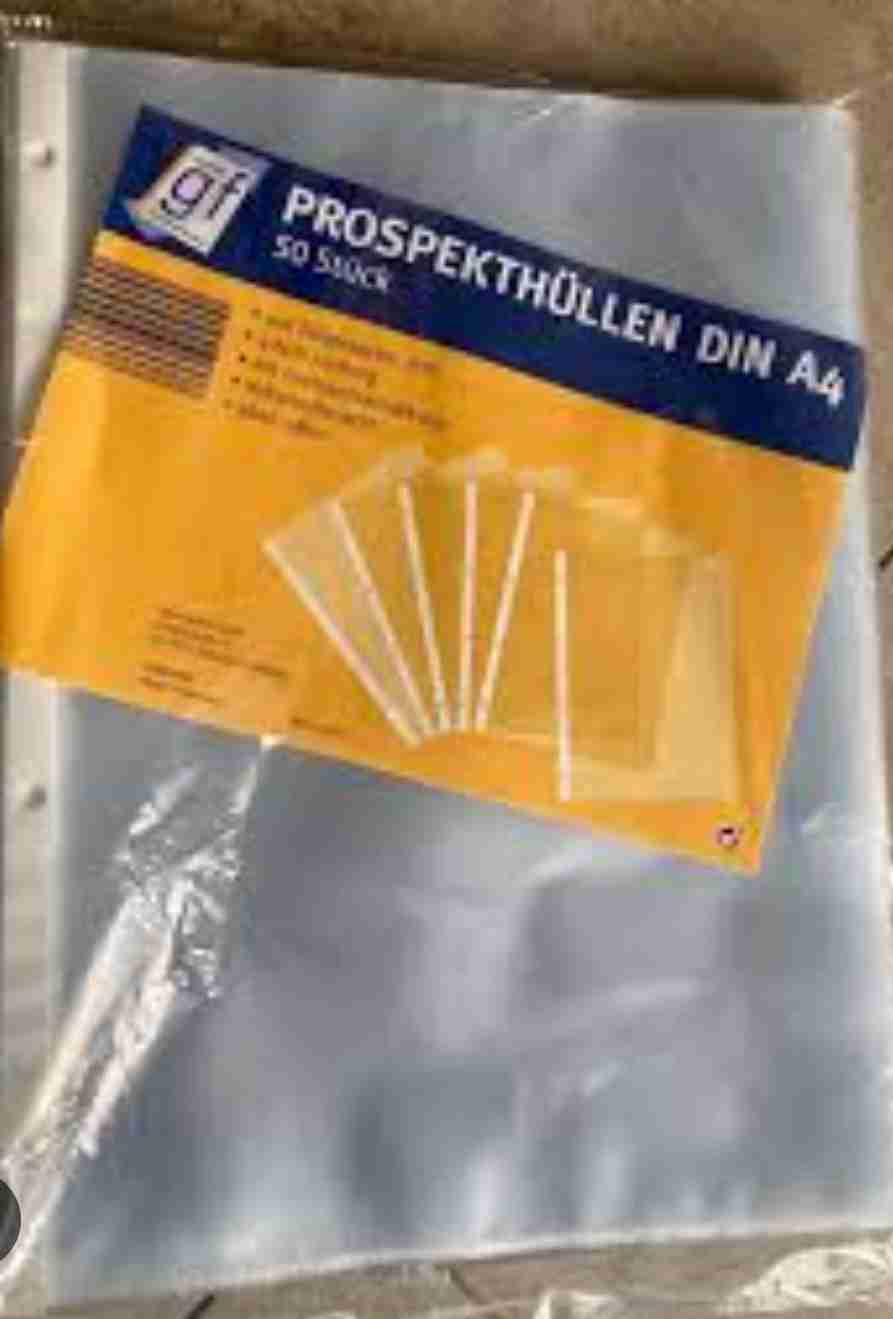 Prospekthüllen DIN A4, genarbt