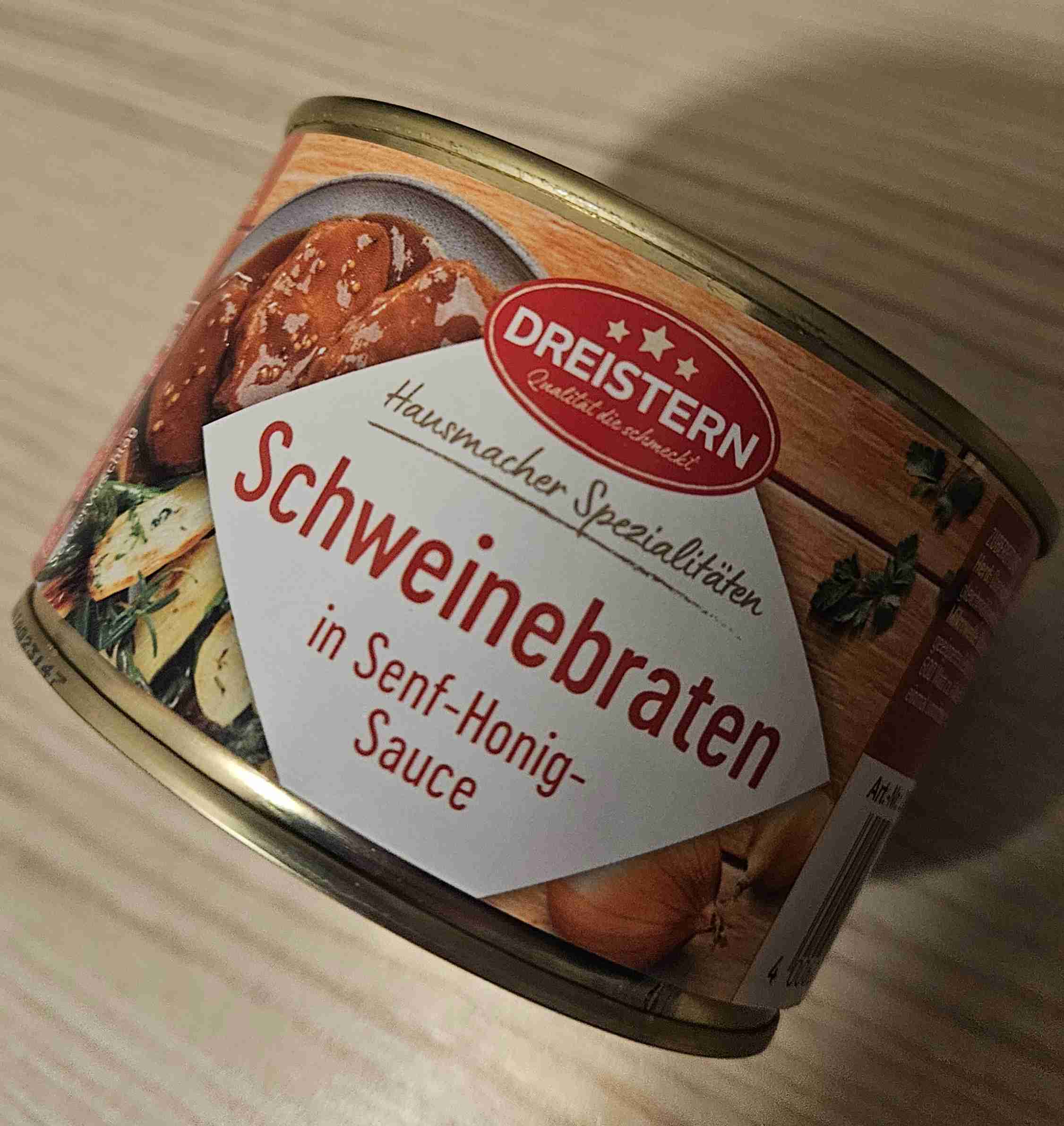 Schweinebraten in Honig-Senf-Sauce
