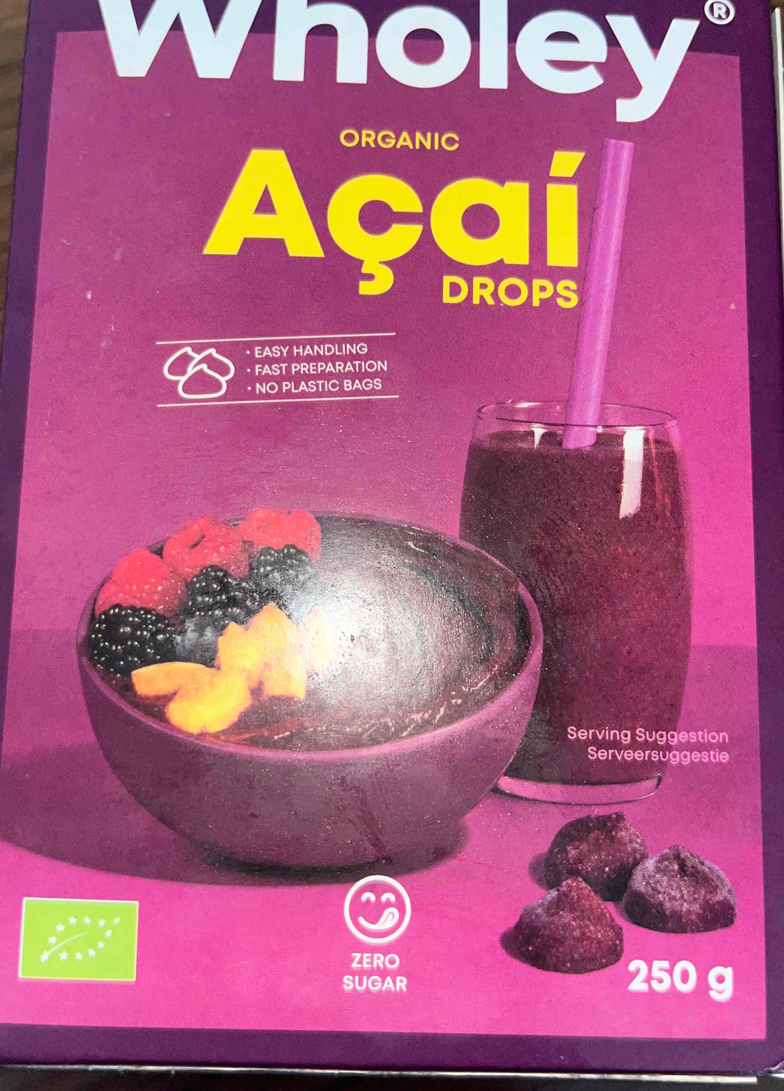 Wholey Açai Drops