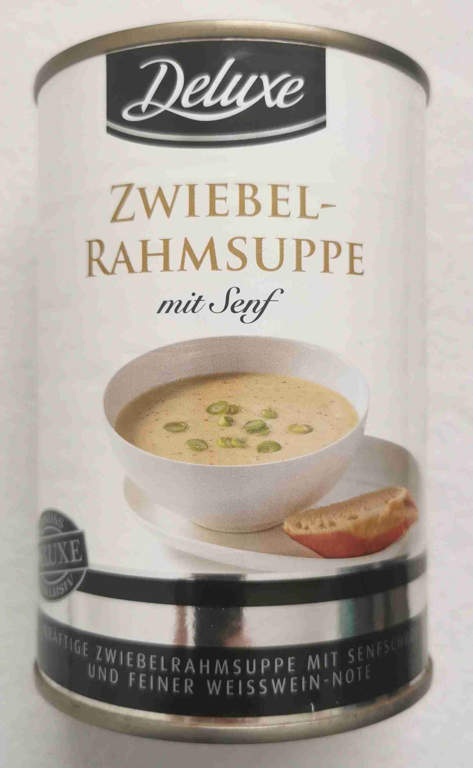 Zwiebel-Rahmsuppe mit Senf