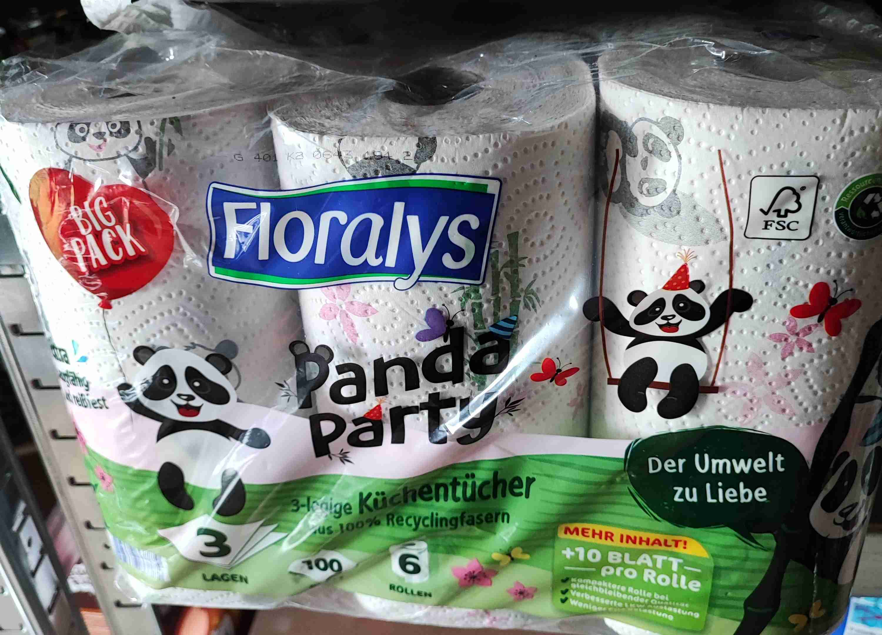 Küchenrolle panda