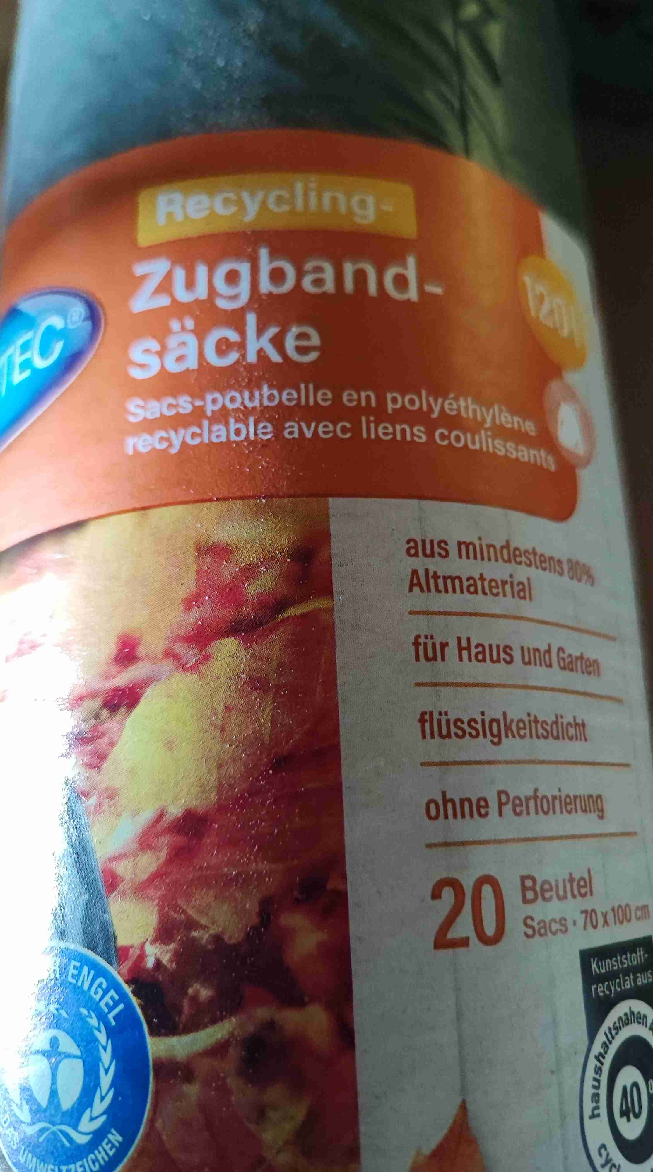 Müllbeutel 120l mit Zugband
