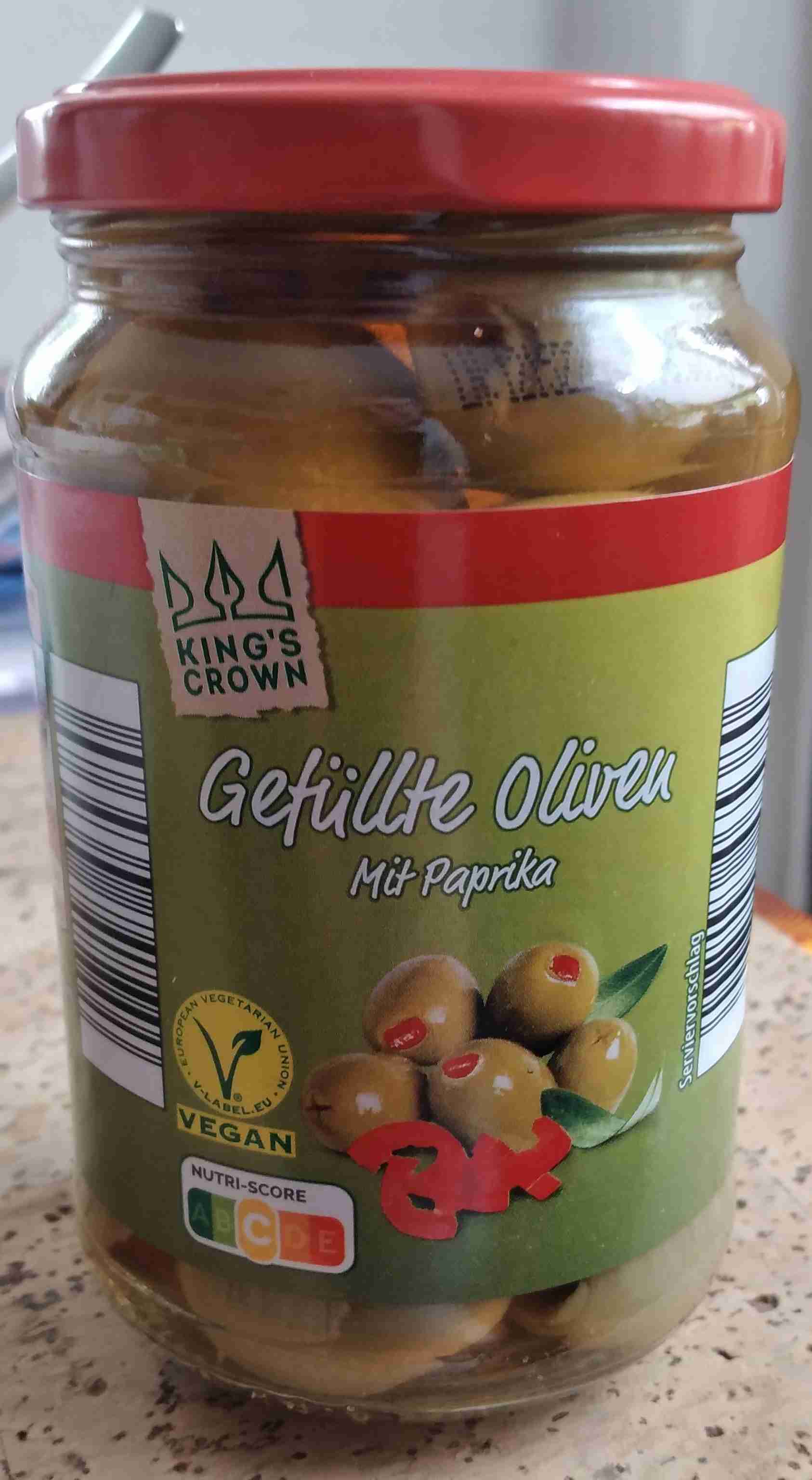 Gefüllte Oliven mit Paprika