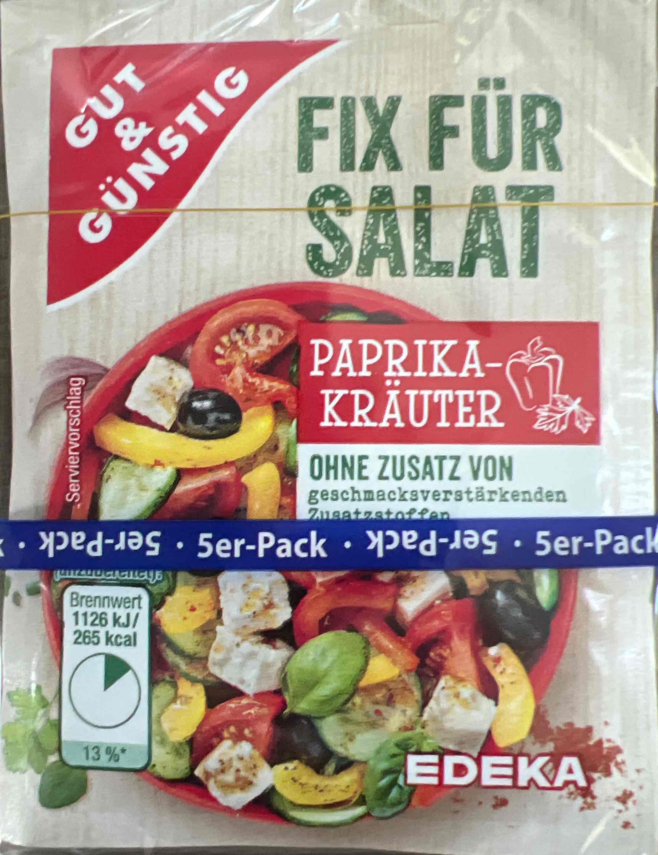 Fix für Salat - Paprika Kräuter