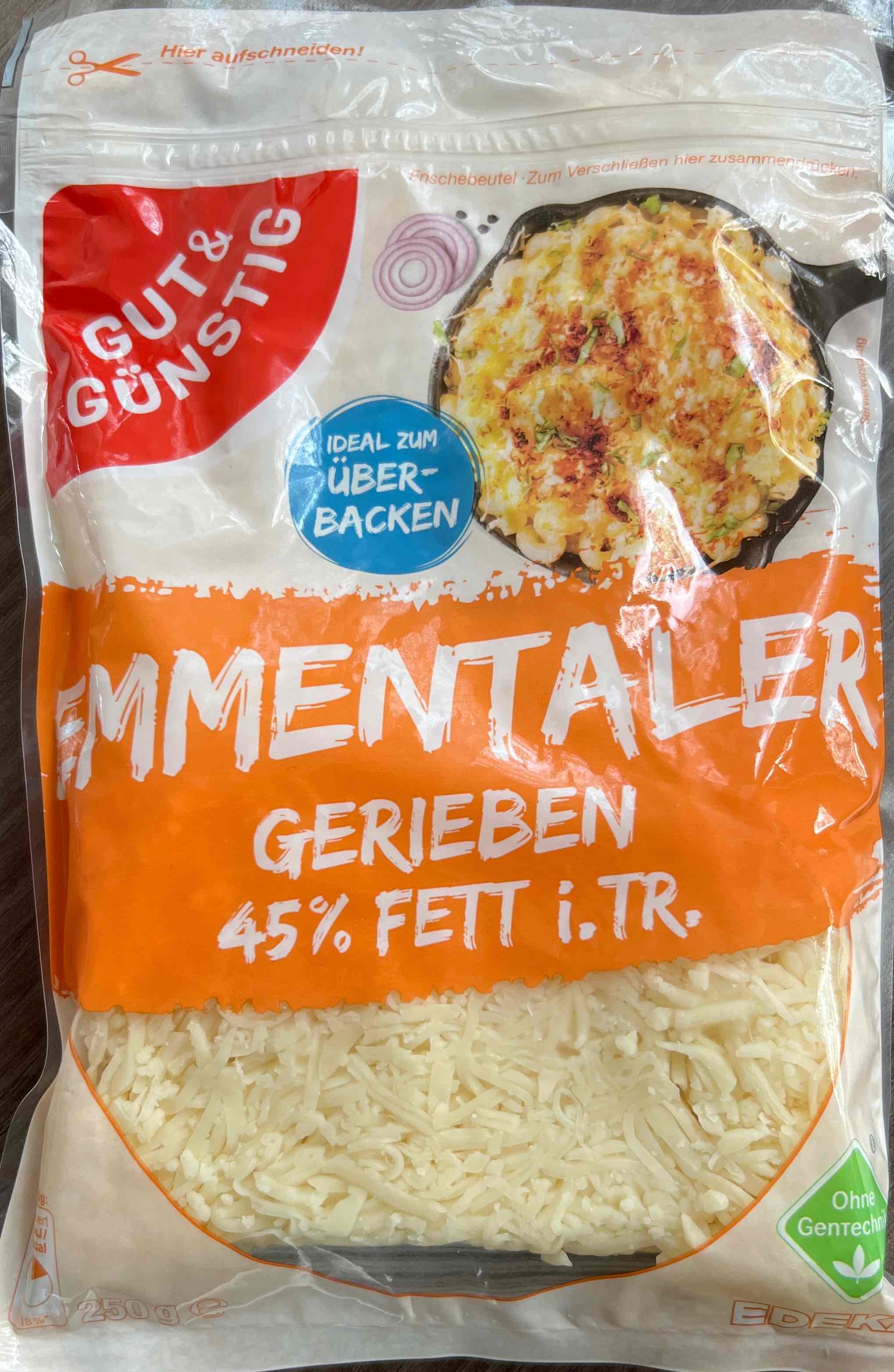 Emmentaler gerieben