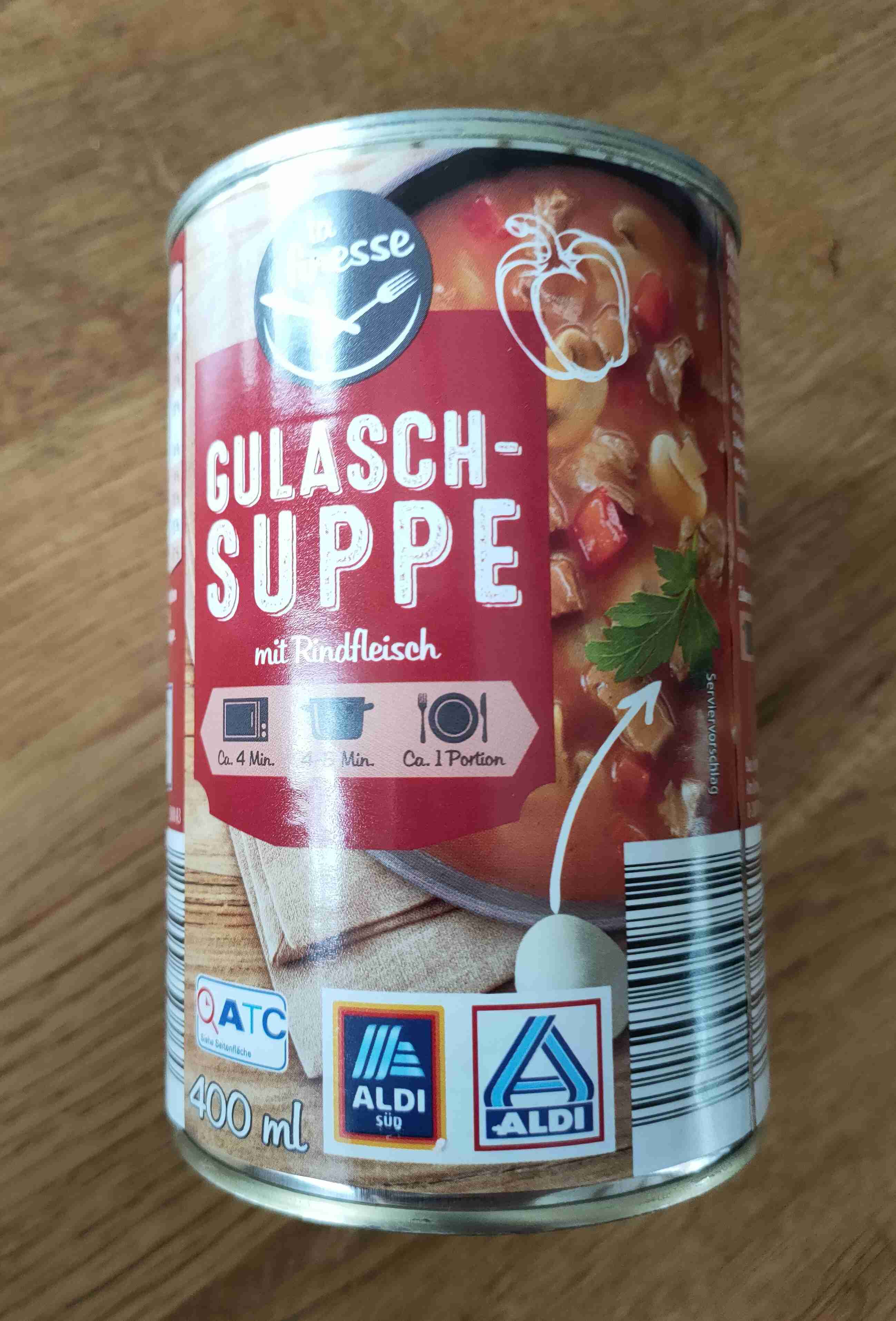 Gulaschsuppe mit Rindfleisch