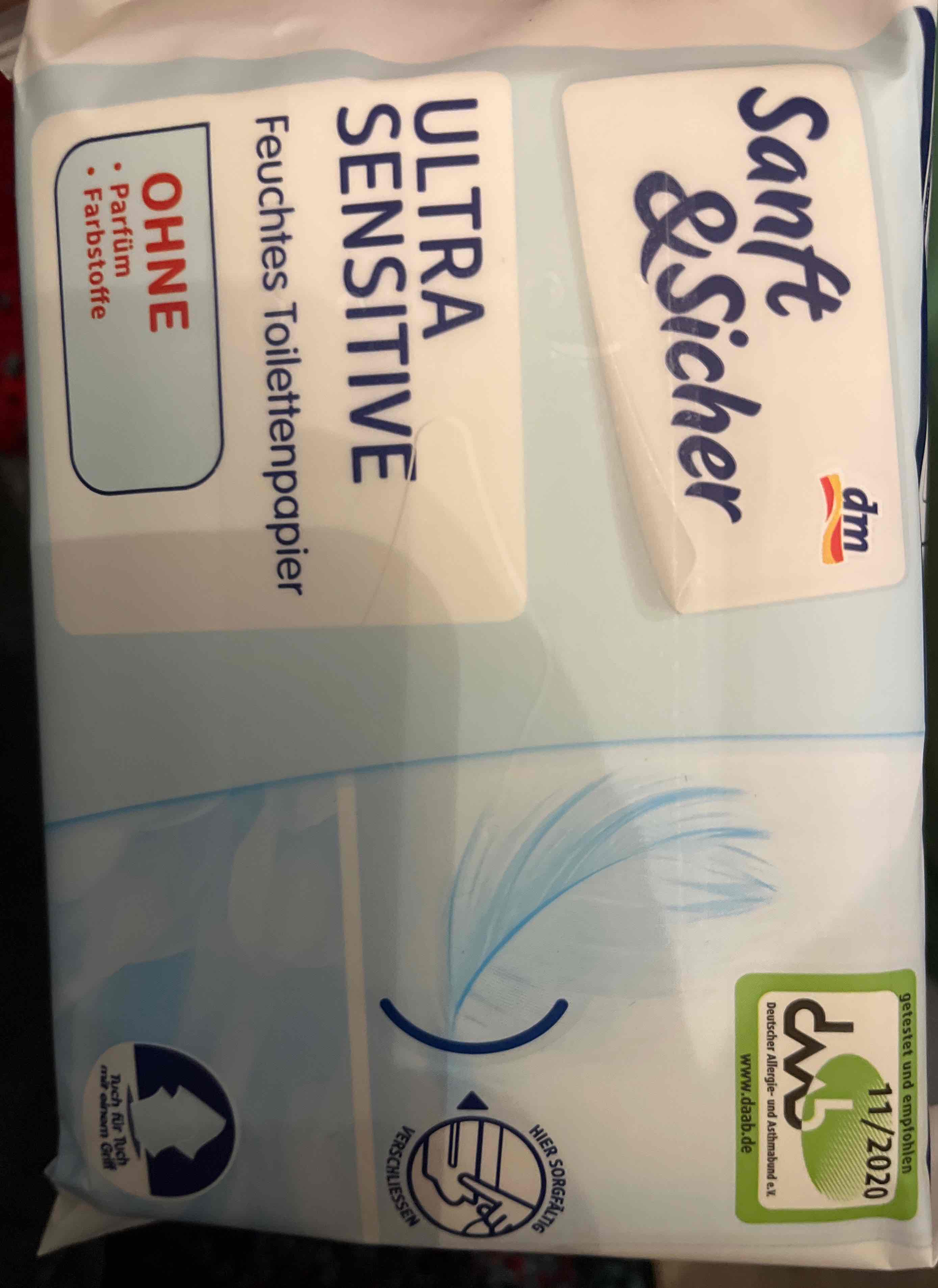 Ultra Sensitive feuchtes Toilettenpapier