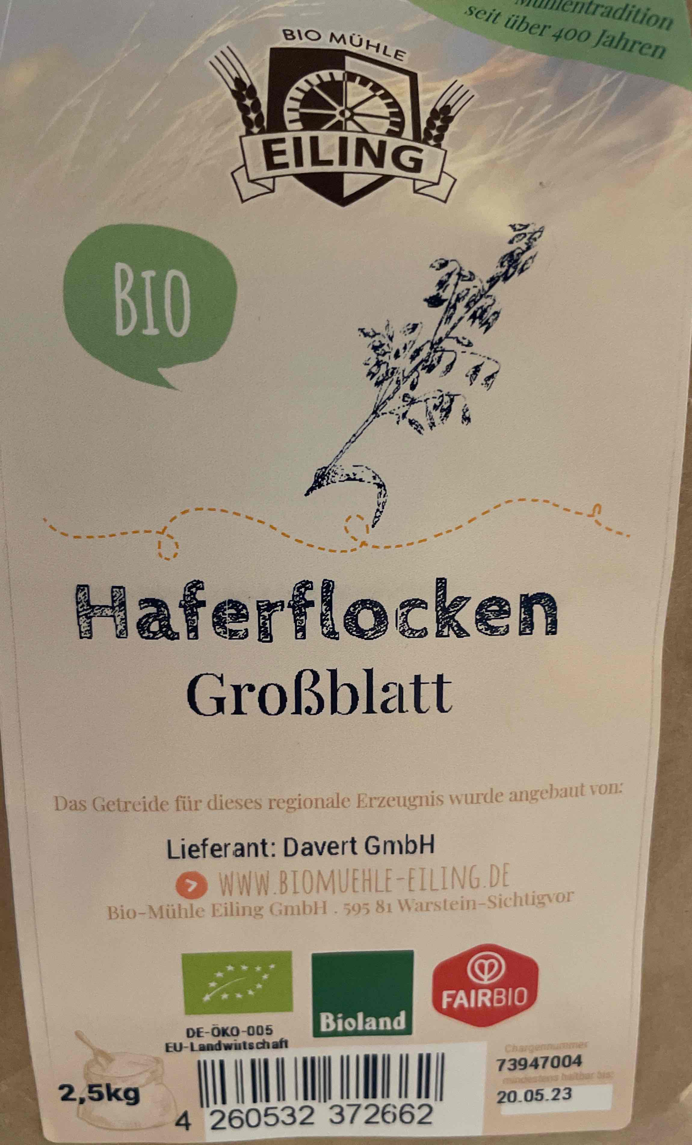 Haferflocken Großblstt