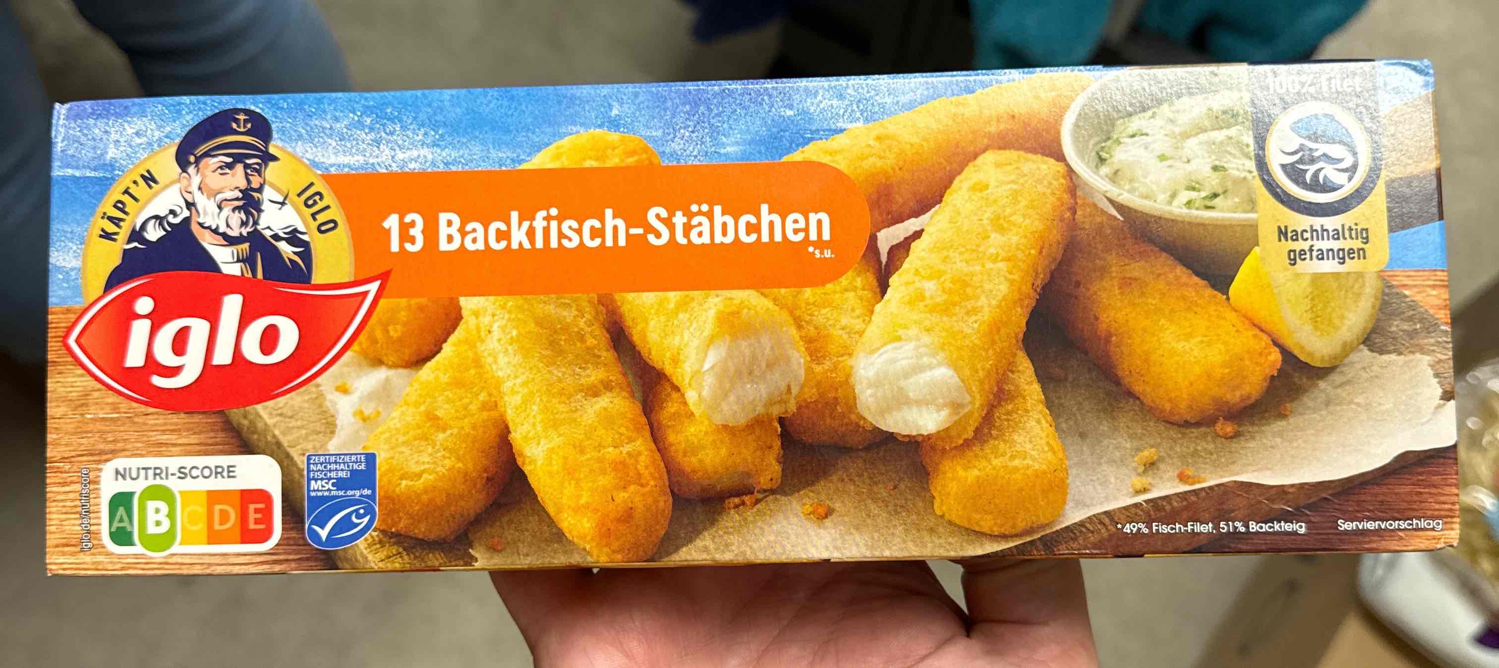 Backfischstäbchen