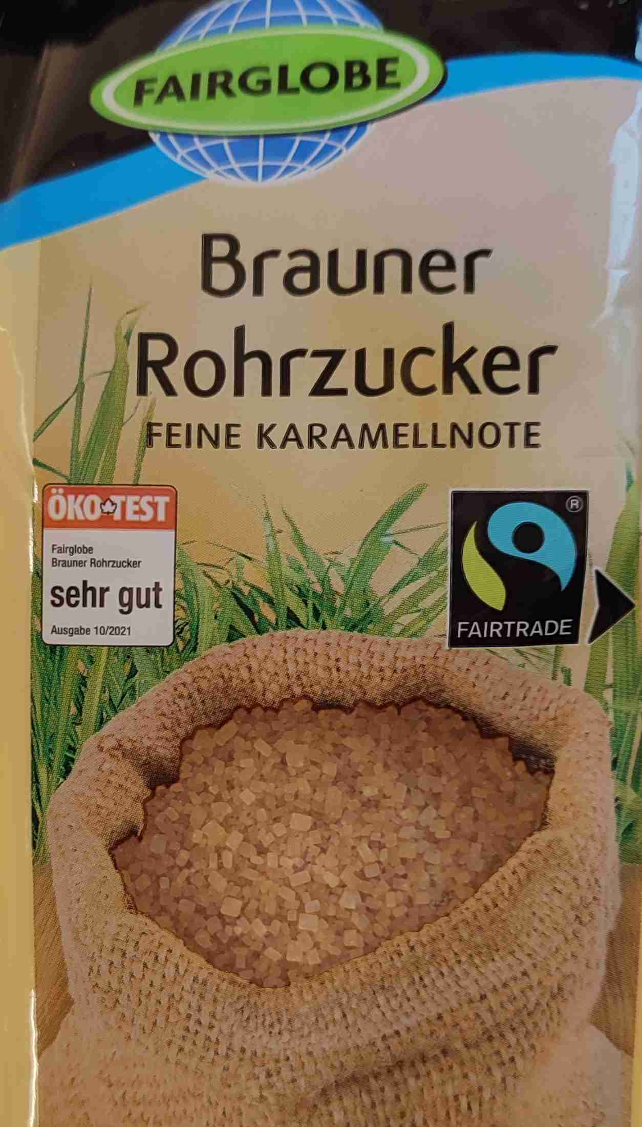 Brauner Rohr-Rohzucker